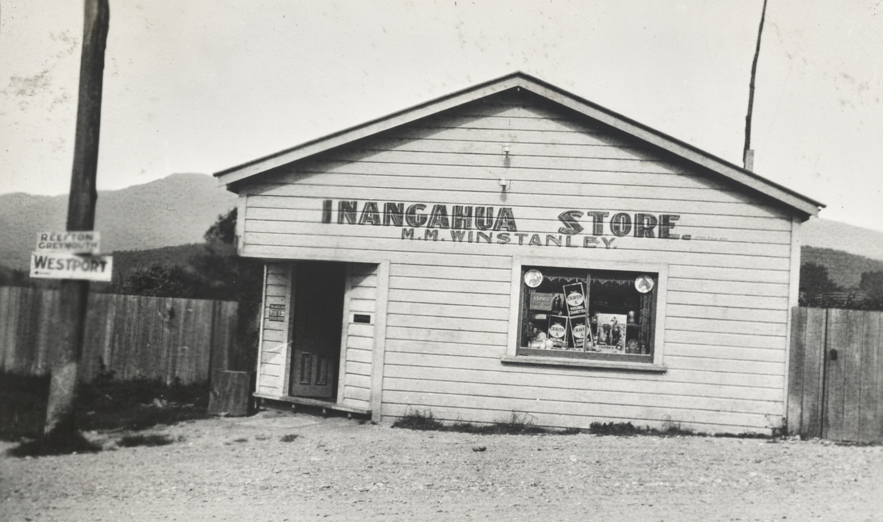 M.M. Winstanley's store at Inangahua Junction