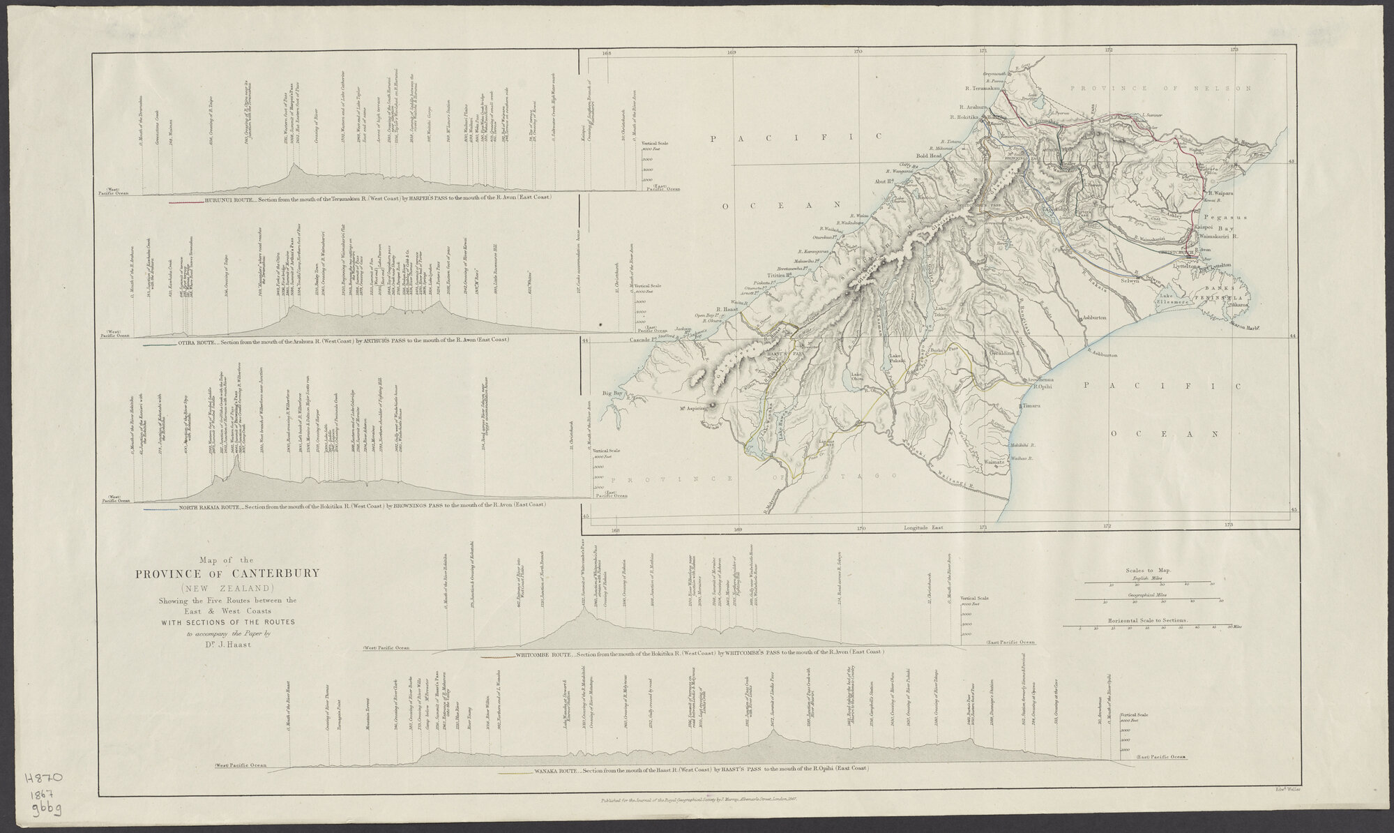 Map of the Province of Canterbury (New Zealand)