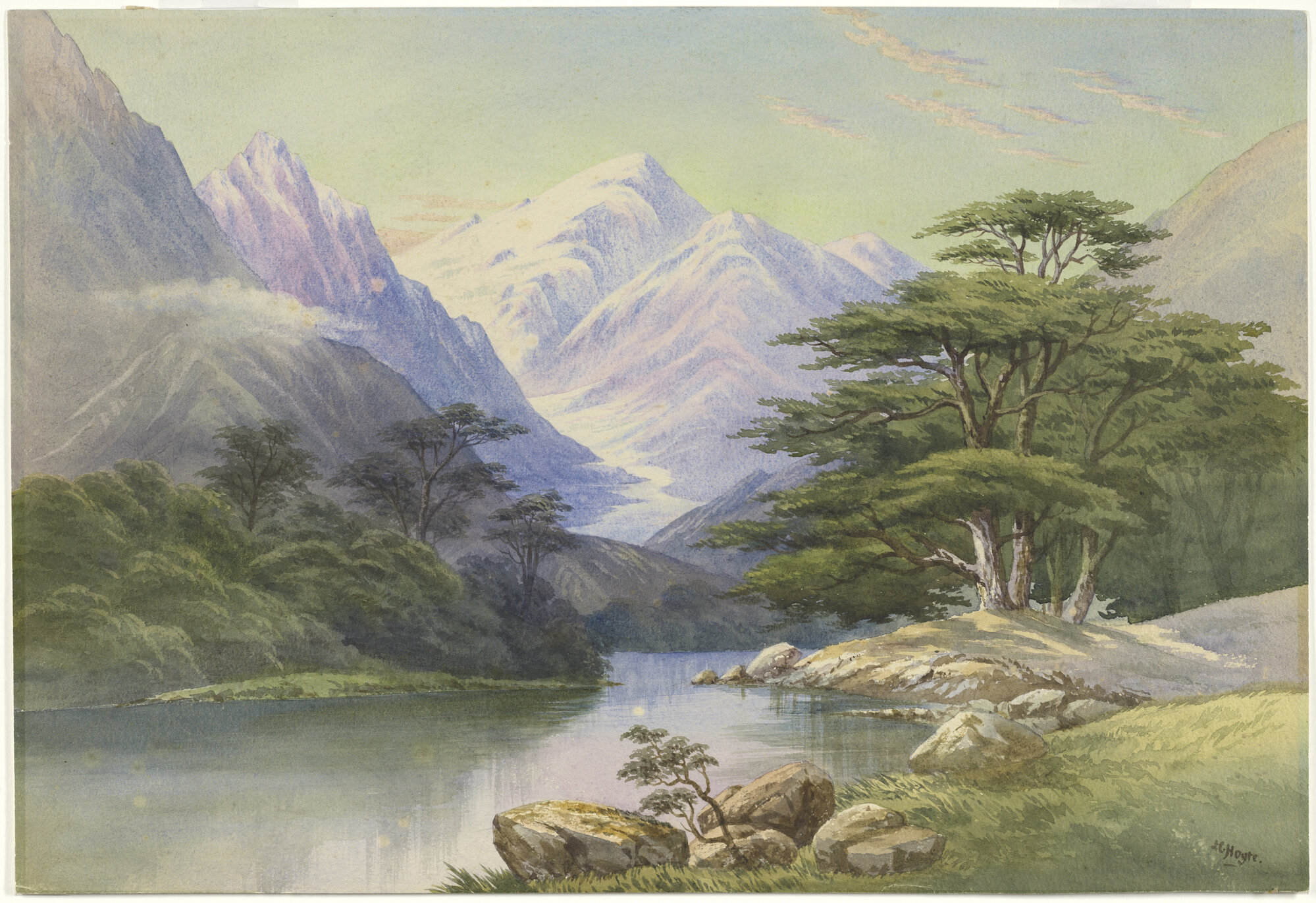 [Mount Tutoko from the Cleddau River]