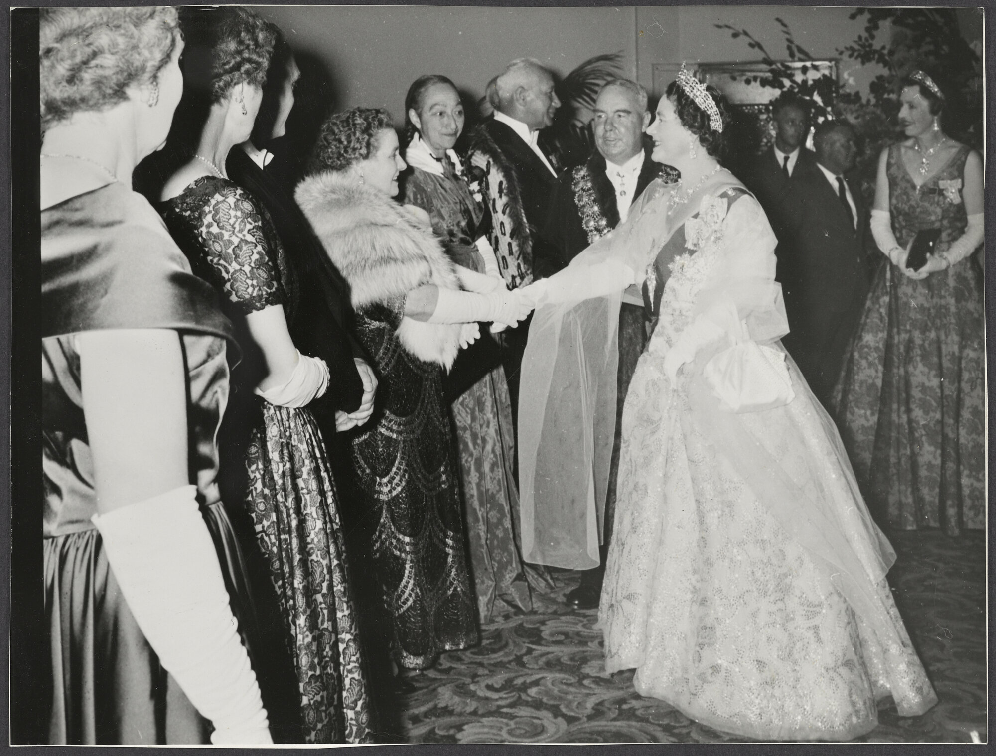 Mabel Howard meeting Queen Elizabeth the Queen Mother