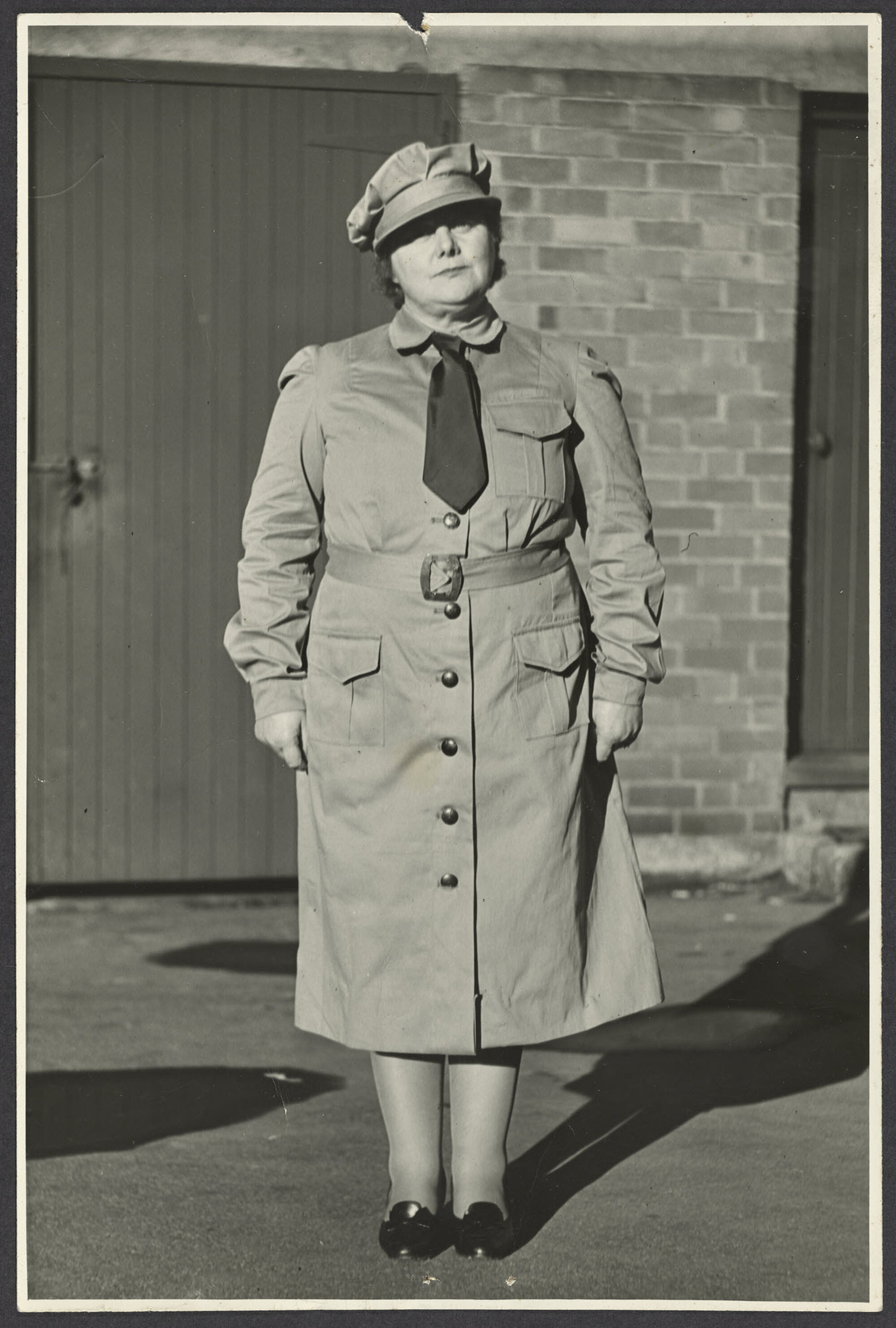 Mabel Howard wearing Women's Auxiliary Army Corps uniform