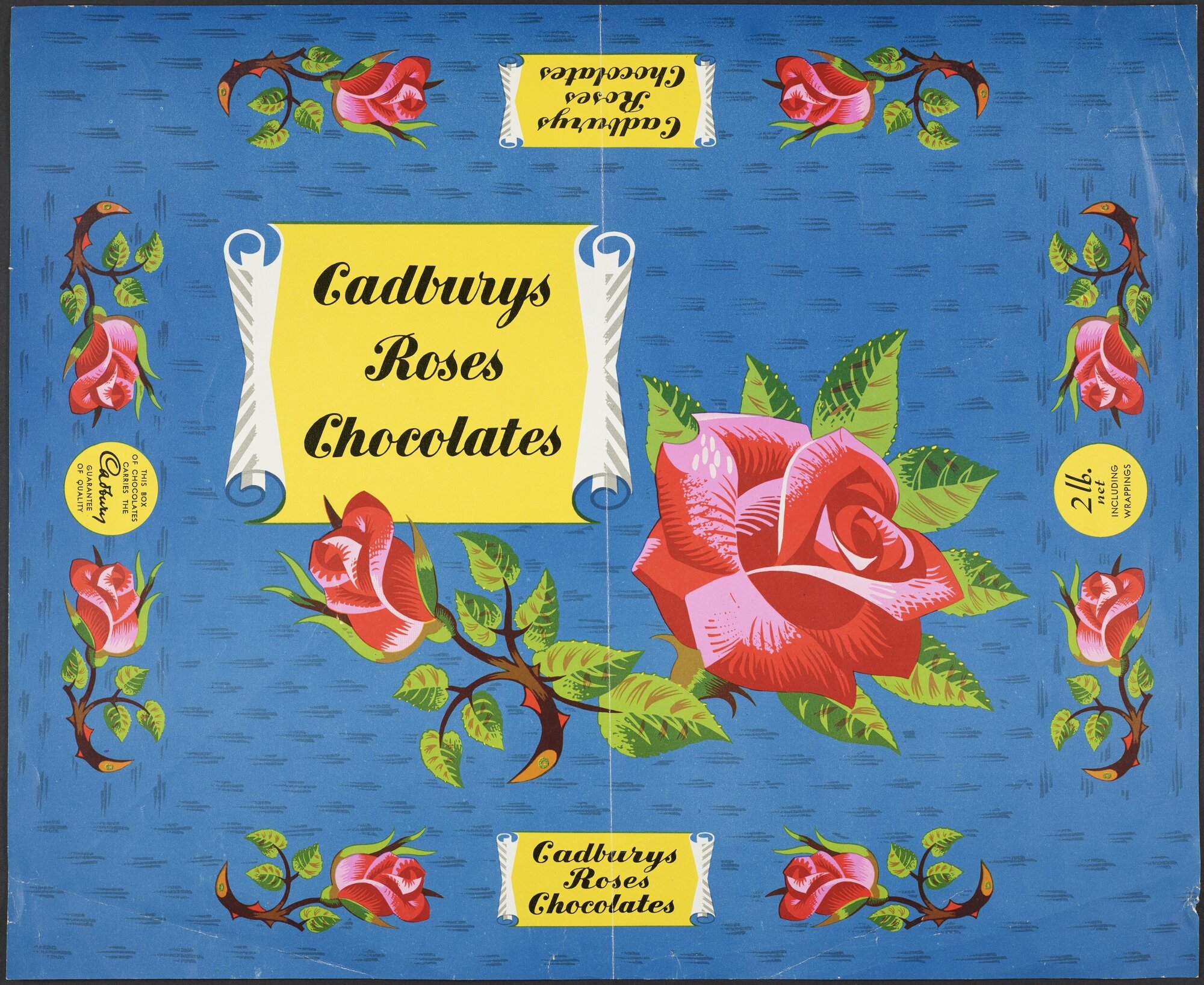 Cadburys Roses Chocolates box wrapper