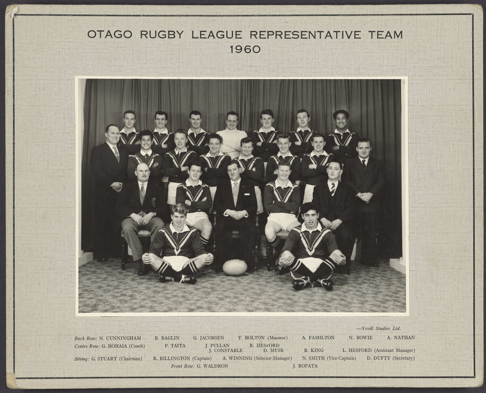 Otago Rugby Football League Representative Team 
