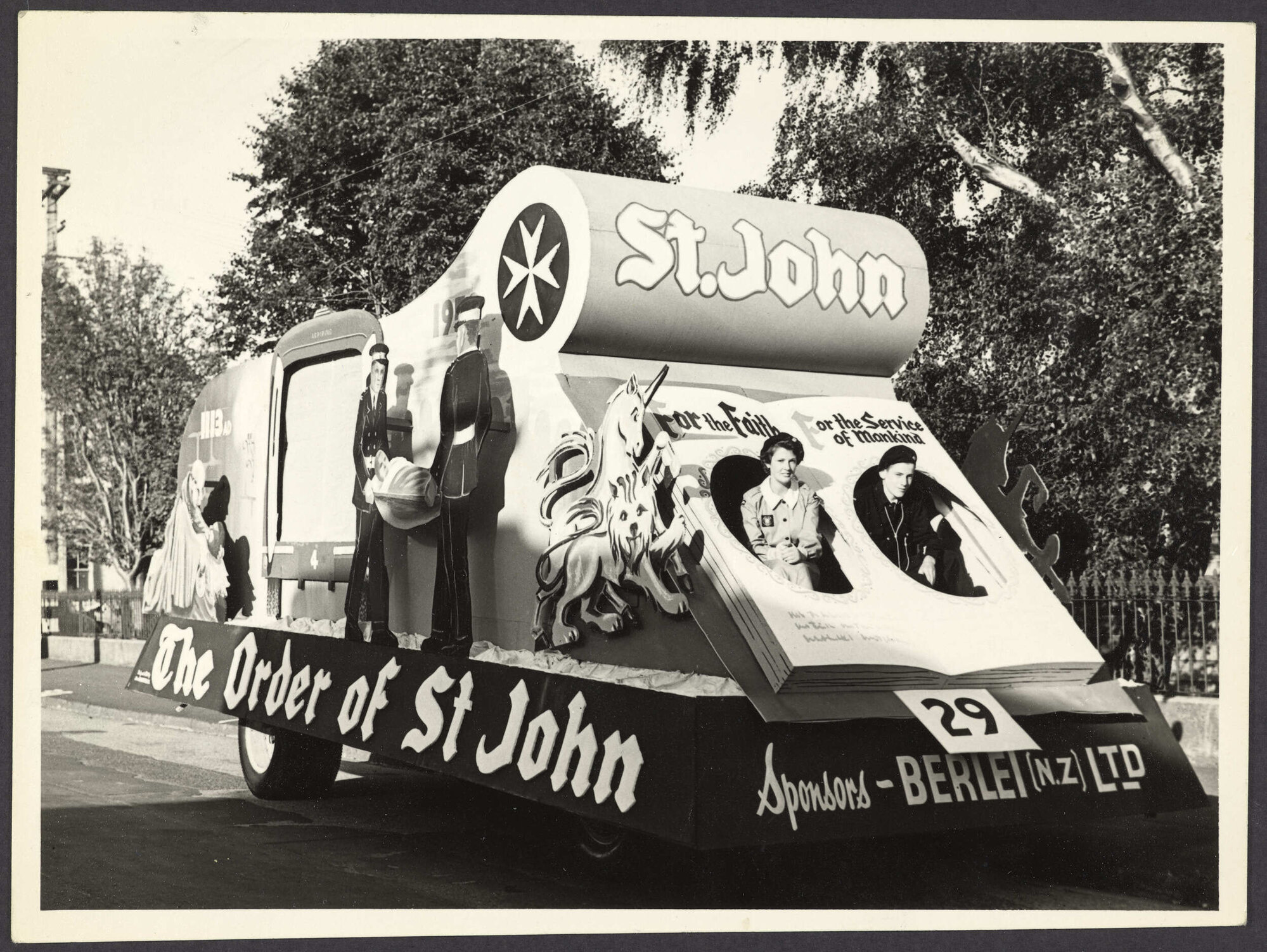 Order of St John parade float 