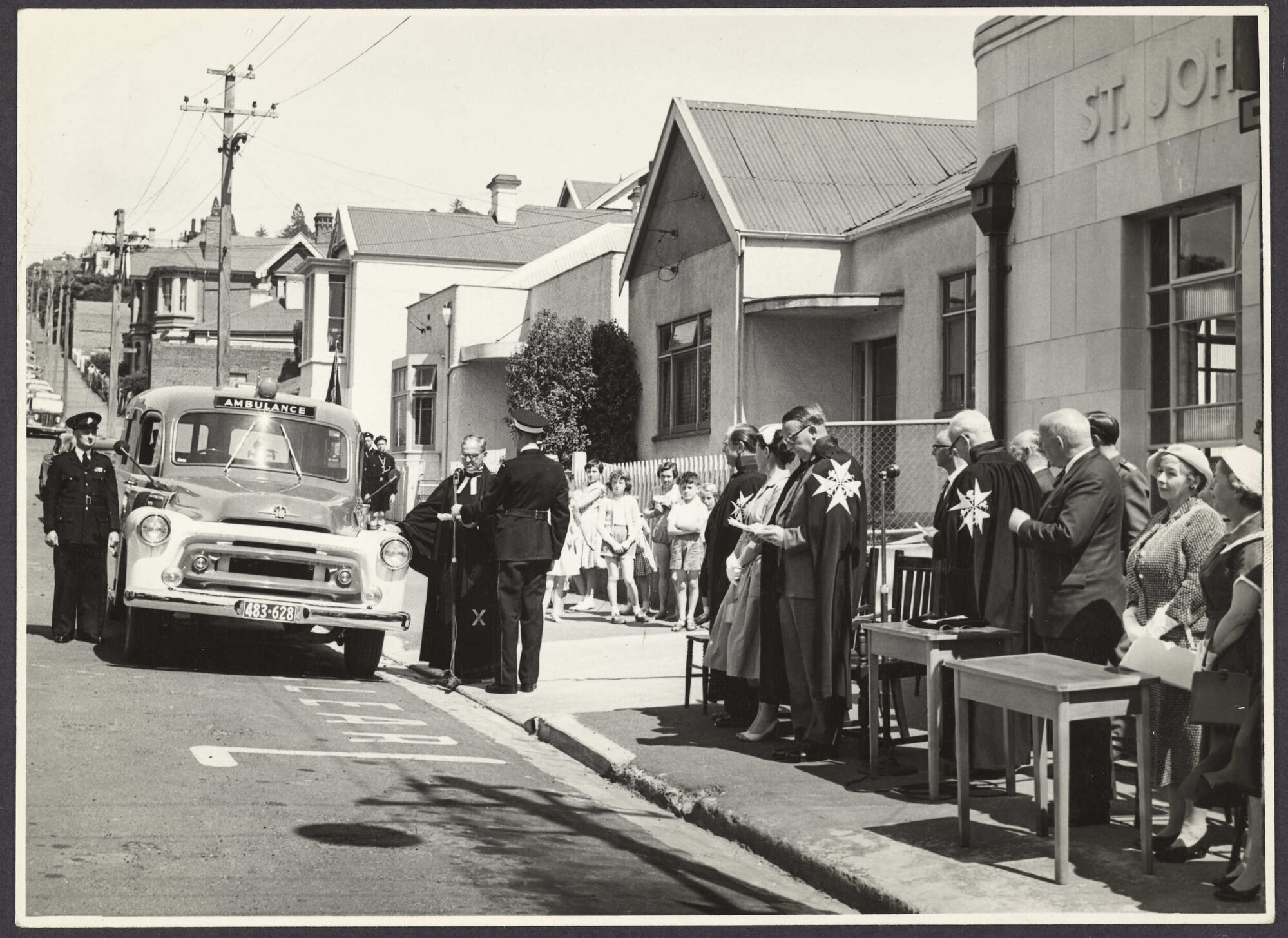 Opening of Ambulance Transport Wing and decoration of new ambulance, York Place