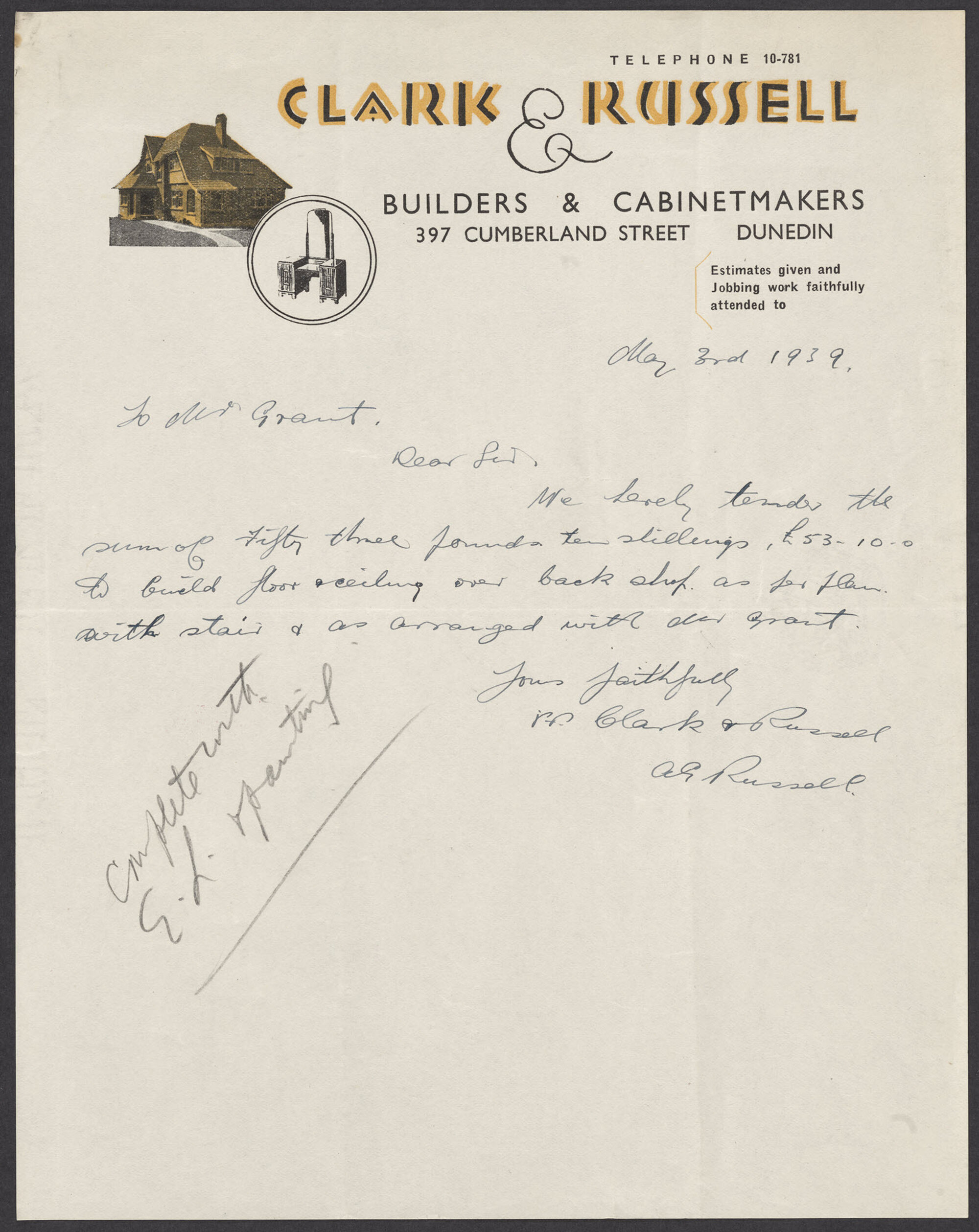 Clark &amp; Russell letterhead