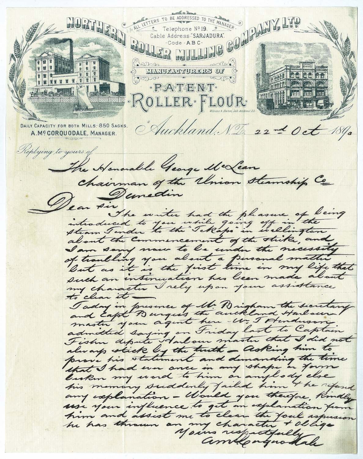 Northern Roller Milling Company Limited letterhead