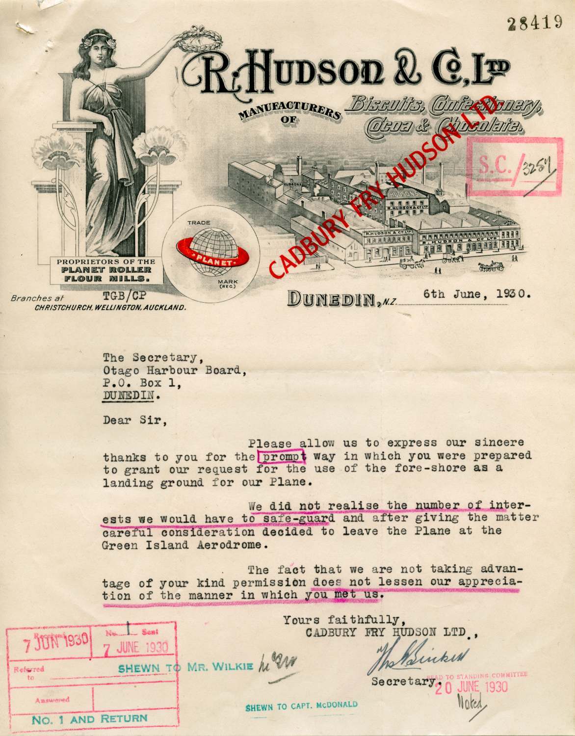 R. Hudson and Company Limited letterhead