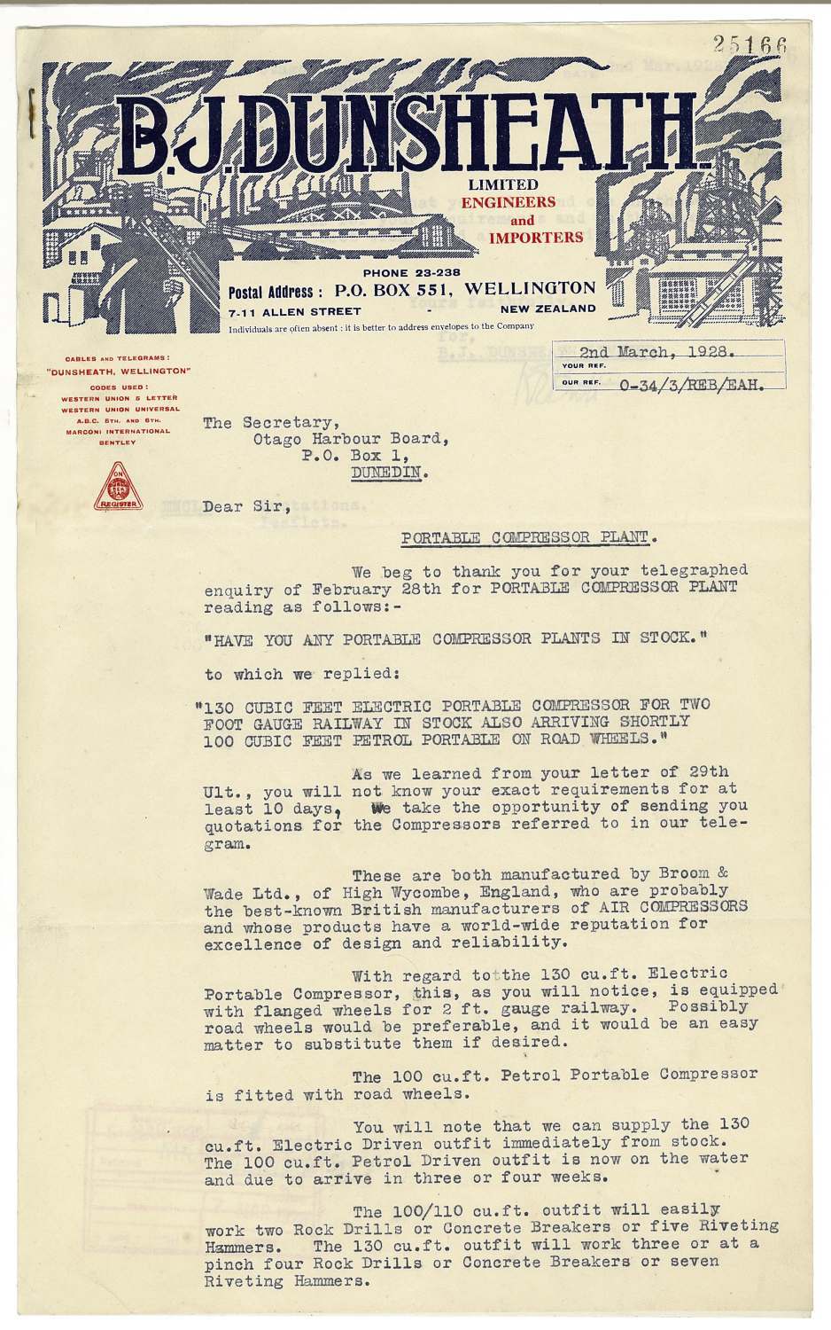 B.J. Dunsheath Limited letterhead