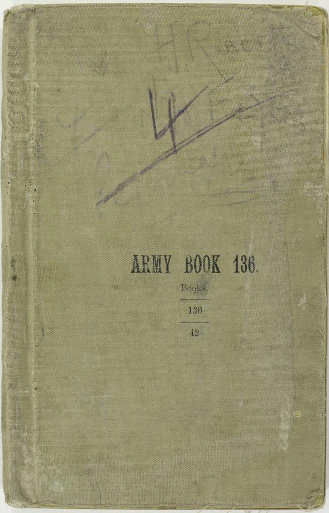 World War I diary of Fitzclarence John Roberts, titled 'Notebook IV'