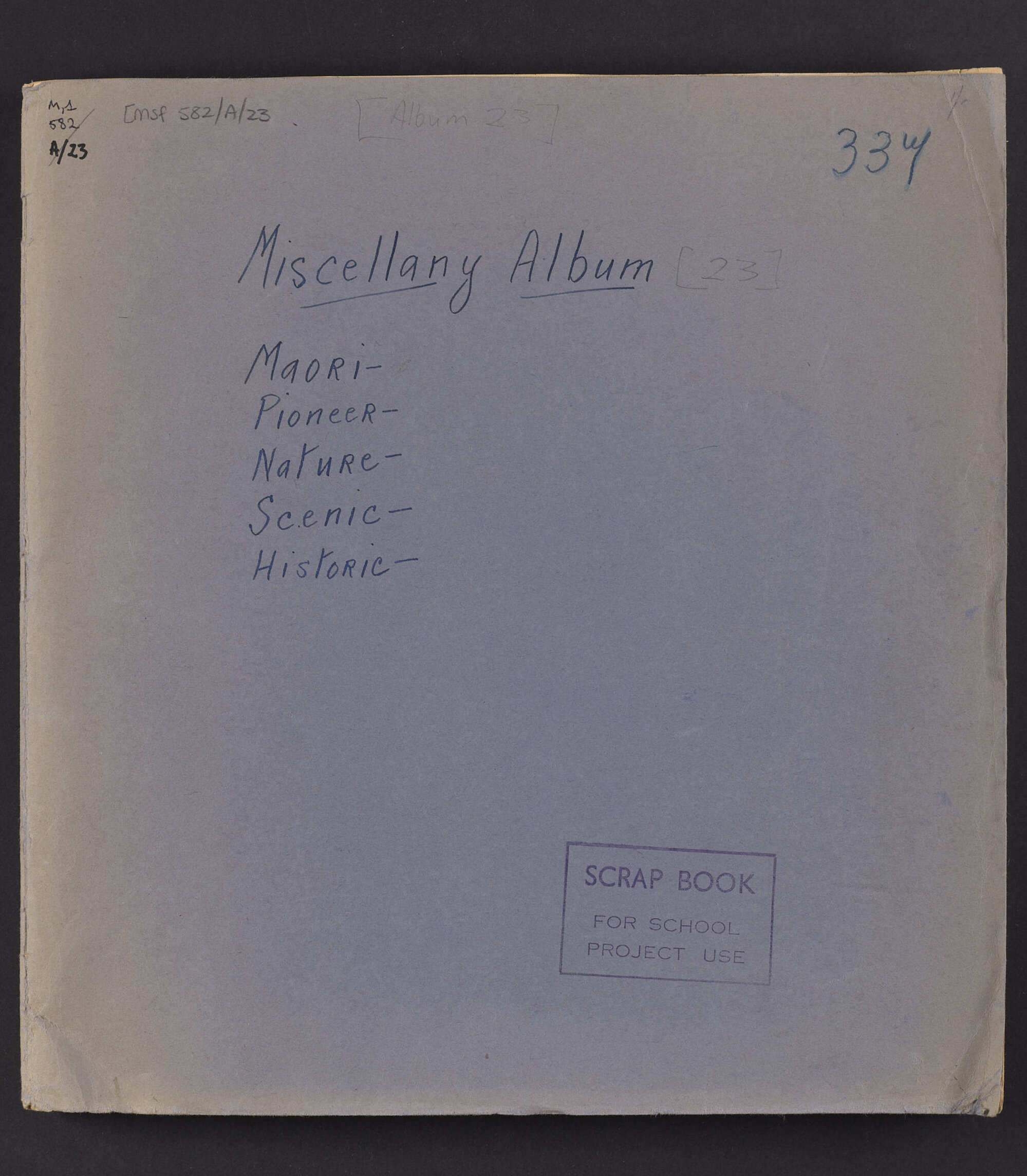 Newspaper clippings album, number 23 
