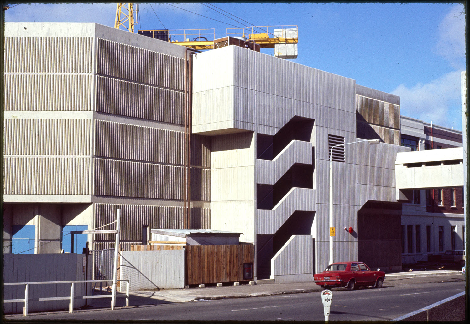 Lecture theatre building at Dunedin Hospital