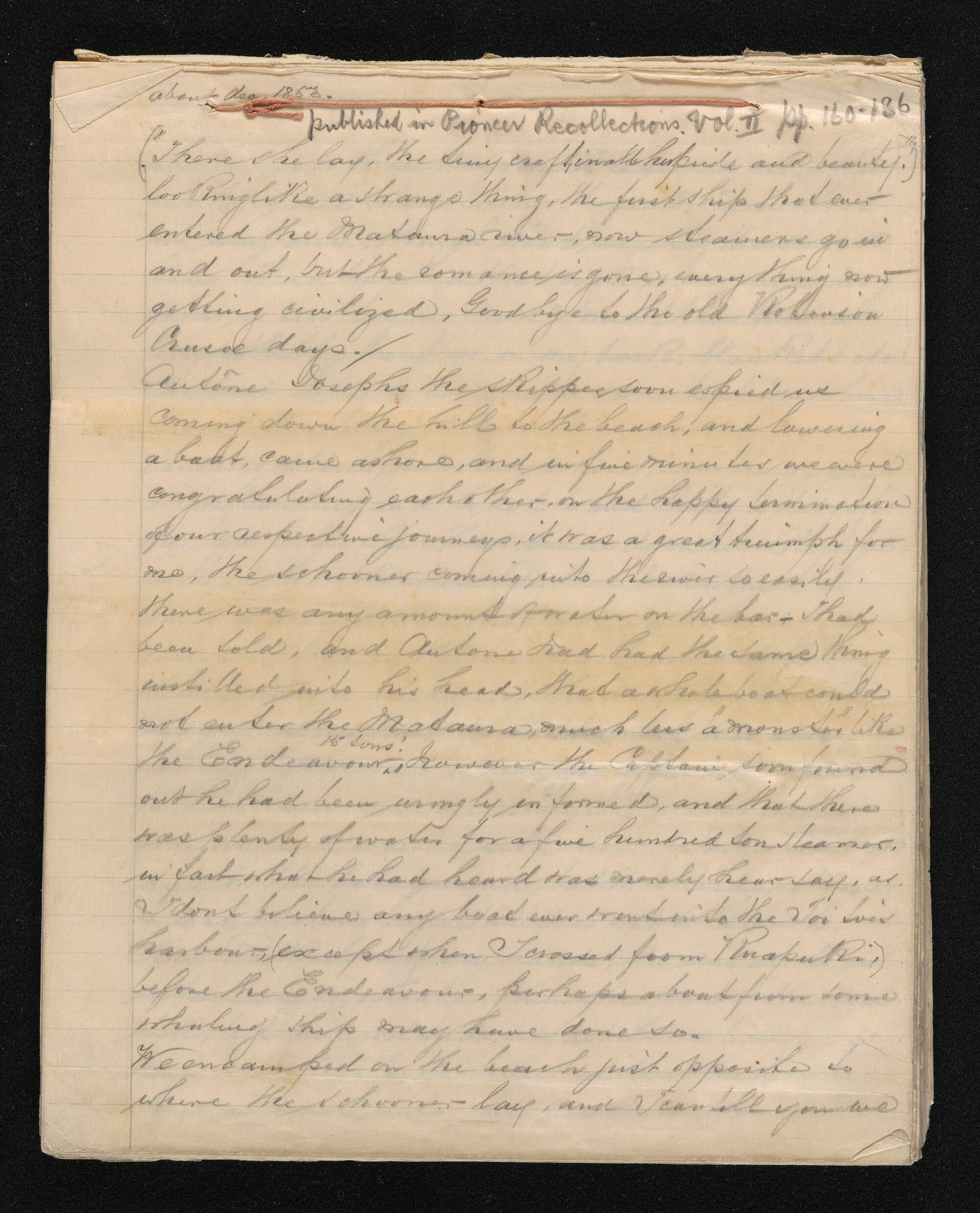 Manuscript, n.d., [by Frederick Louis Mieville]