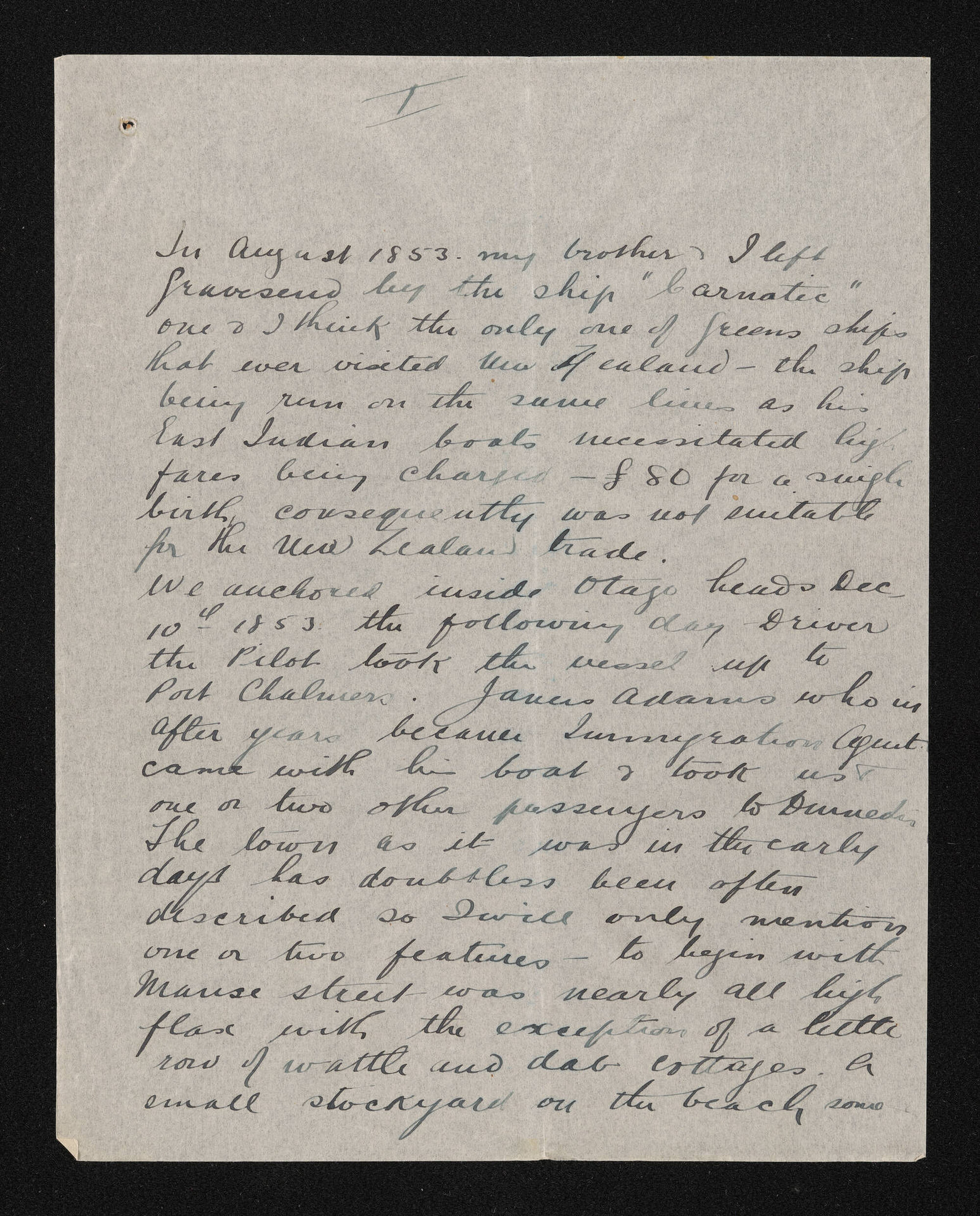 Manuscript, n.d., by Frederick B. Clapcott