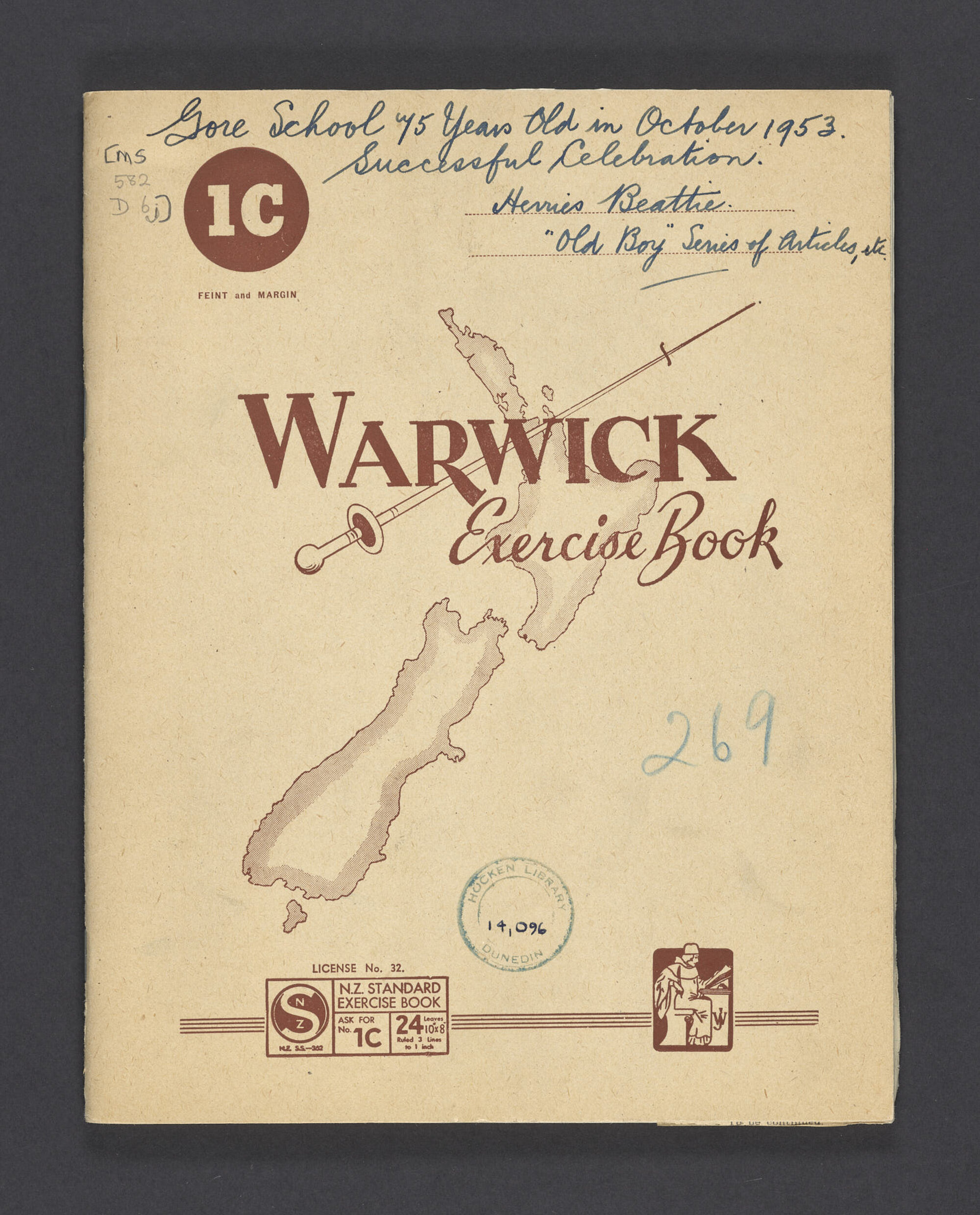 Scrapbook concerning the 1953 Gore School jubilee