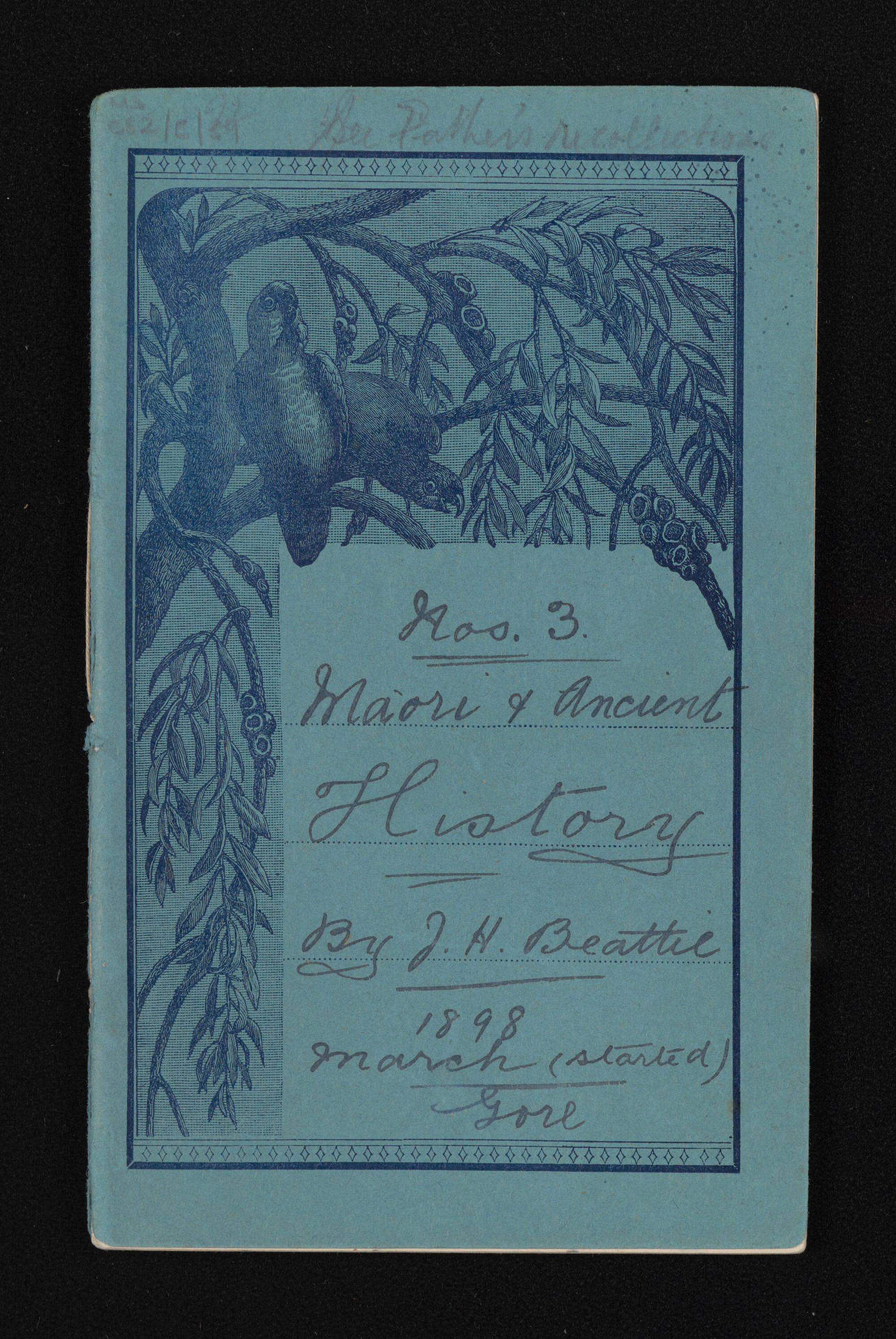 Notebook entitled, 'Miscellaneous writings; Maori and ancient history, vol 3'
