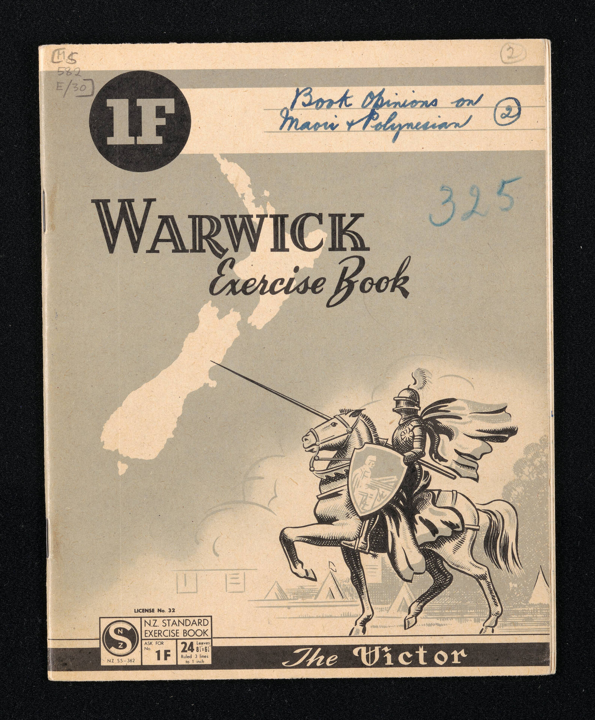 Notebook entitled, 'Book opinions on Maori and Polynesian, 2'