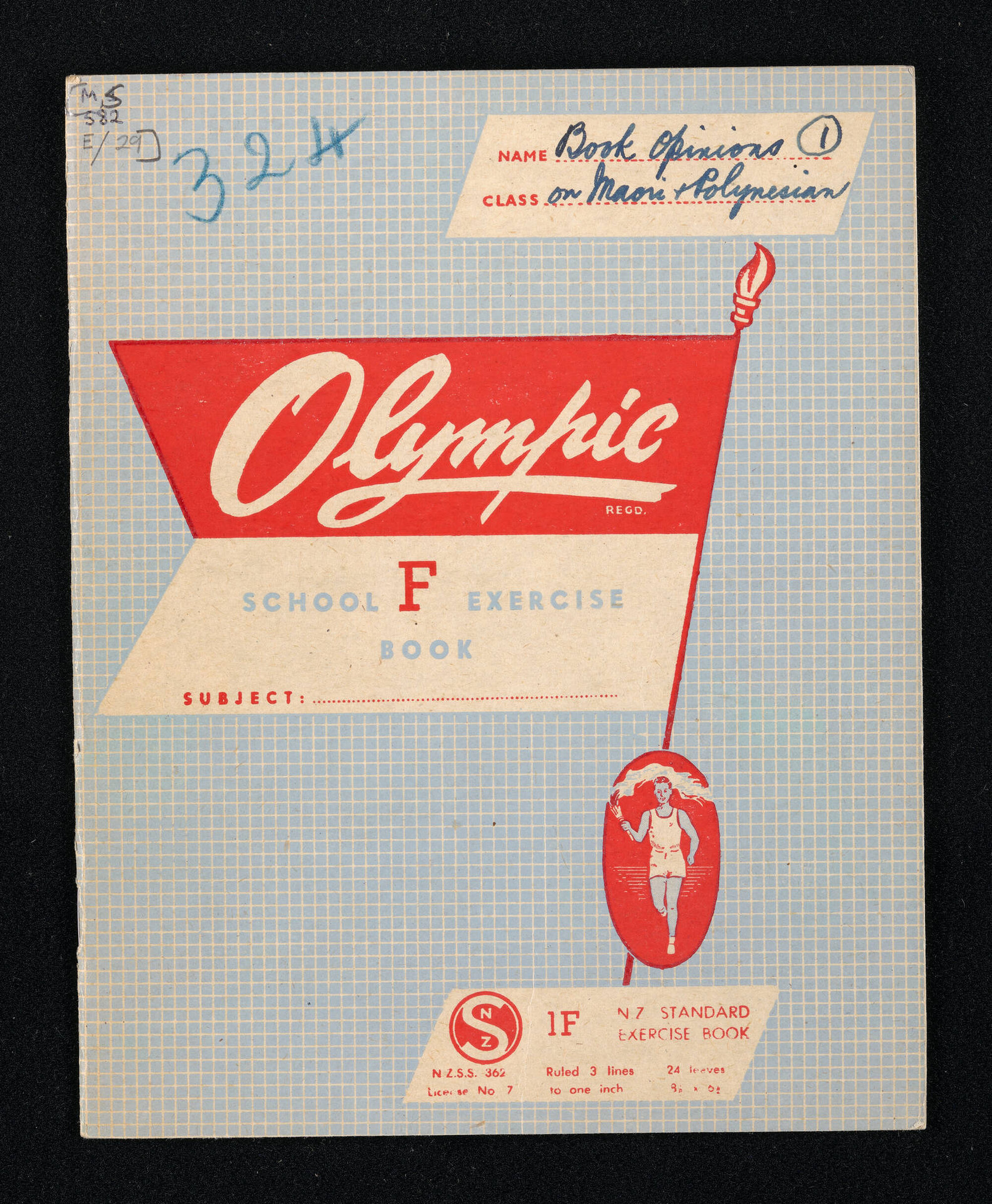 Notebook entitled, 'Book opinions on Maori and Polynesian, 1'