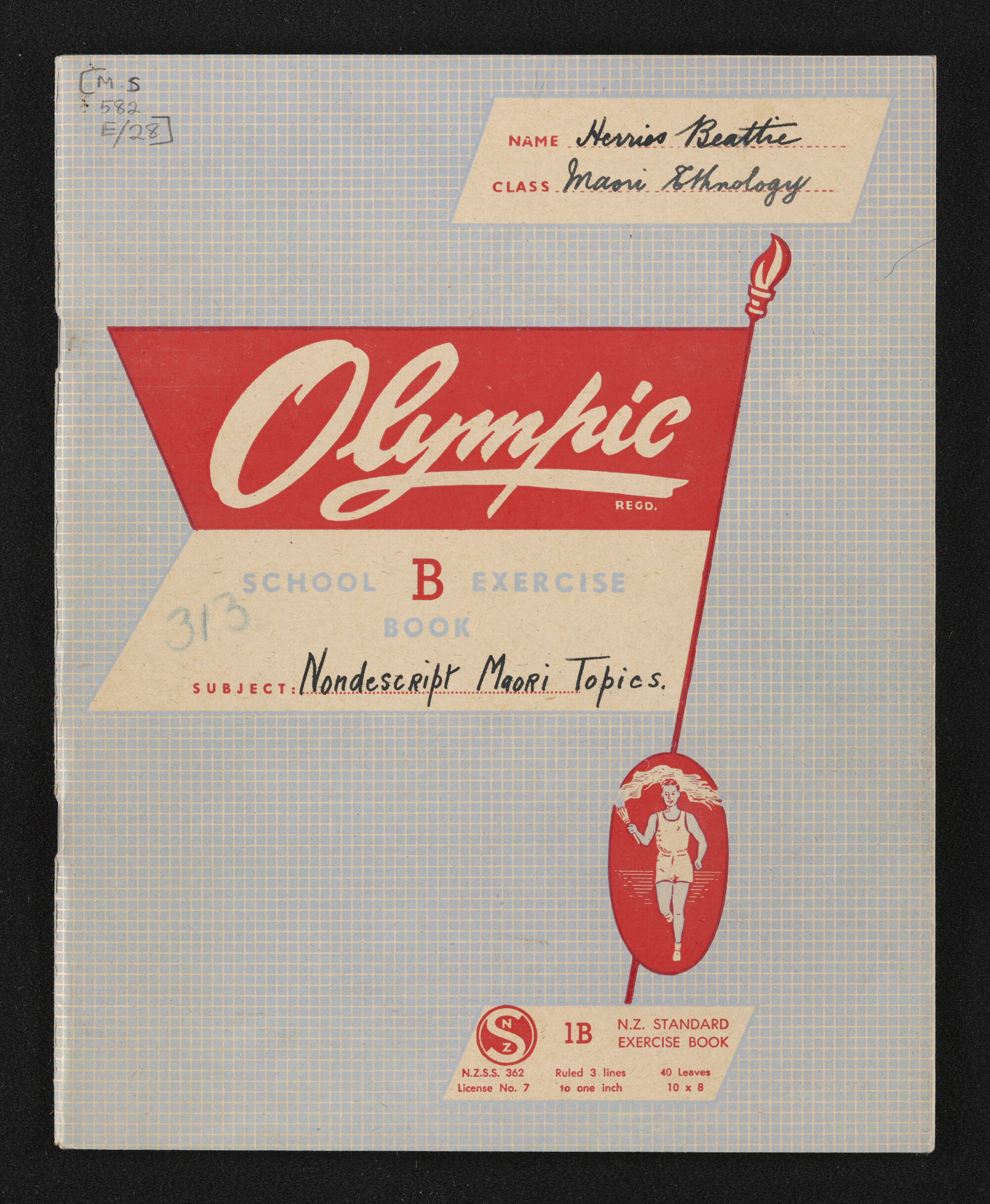 Notebook entitled, 'Nondescript Maori topics' 