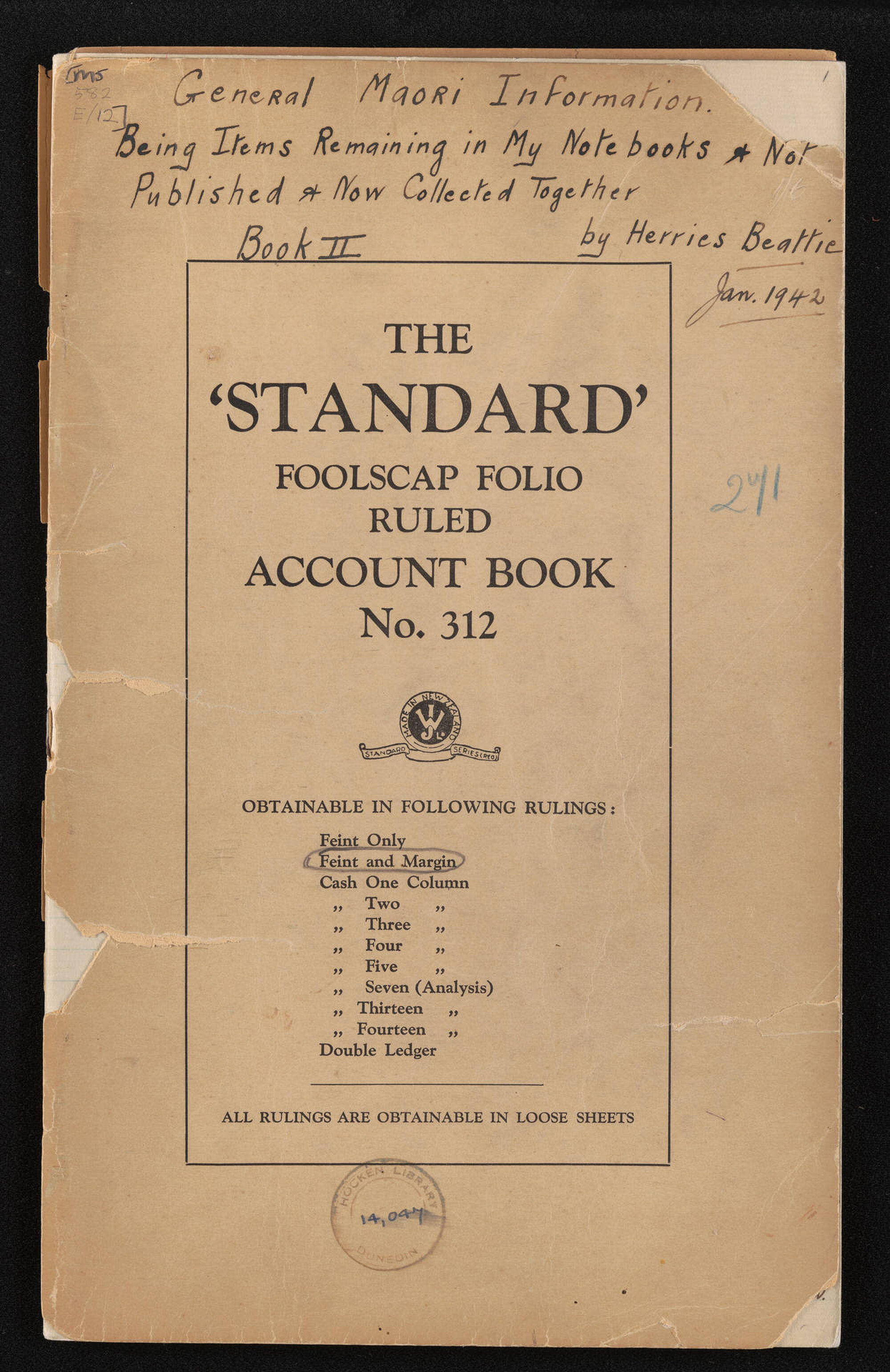 'General Maori information, book 2'