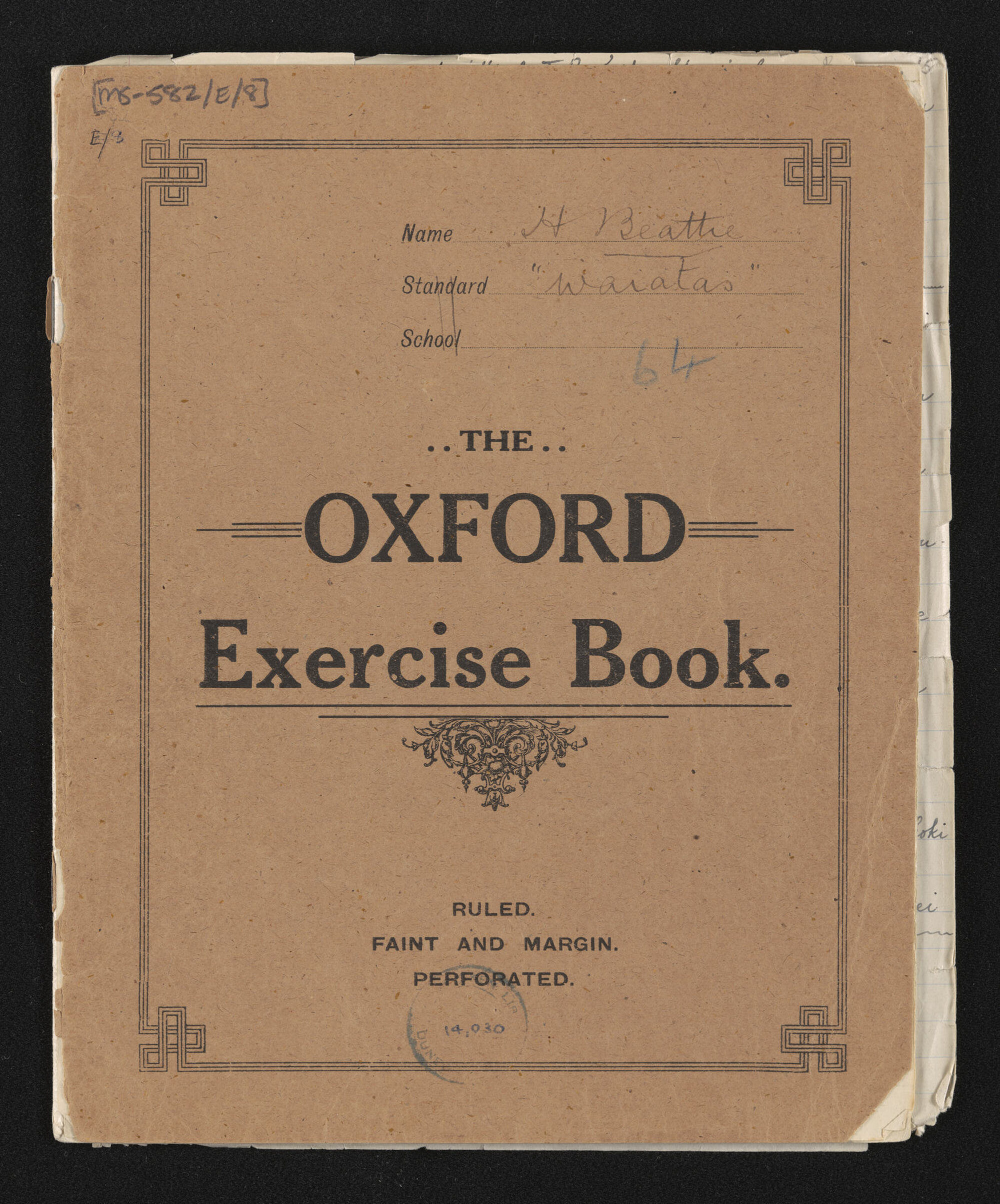 Notebook containing waiata