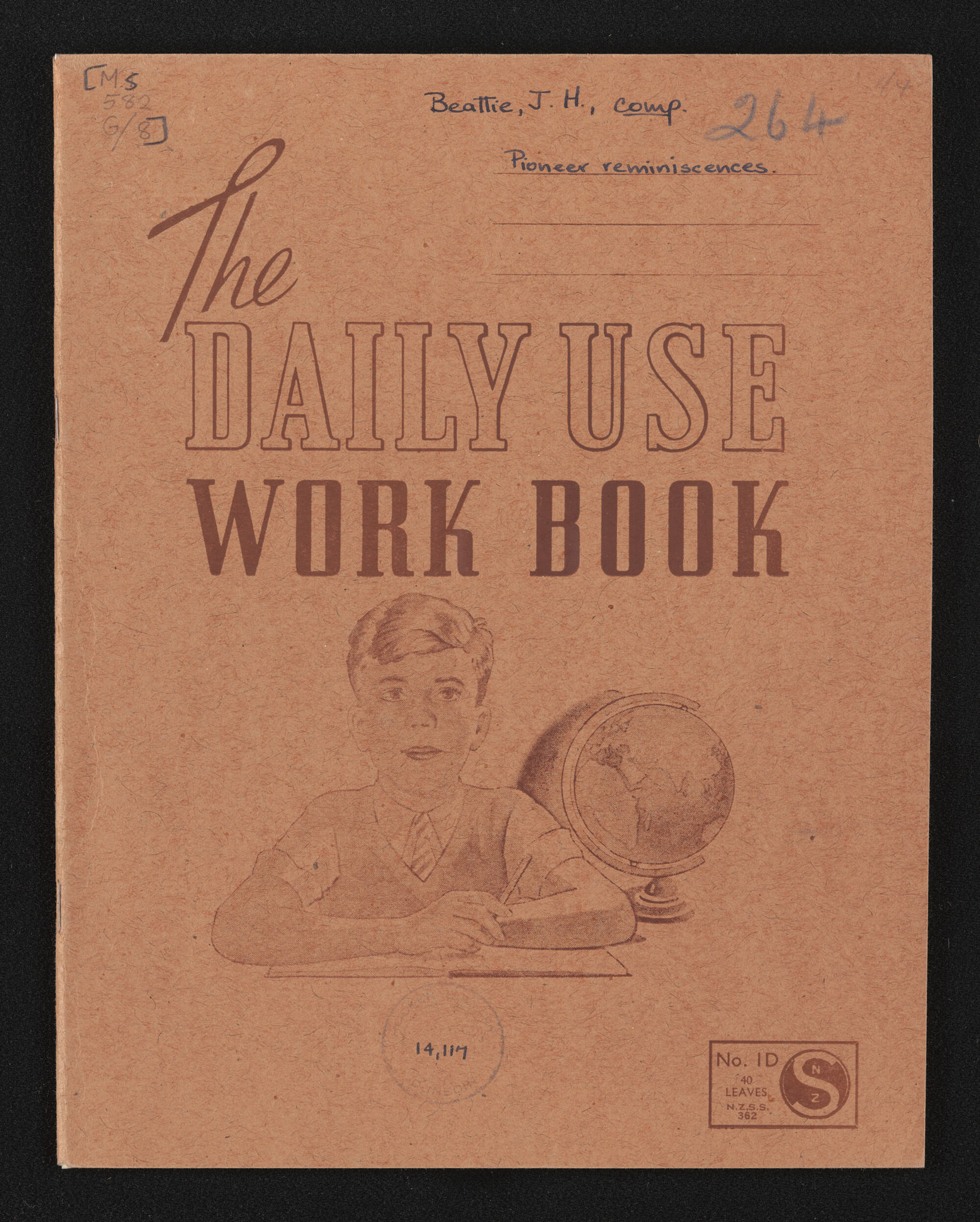 Notebook containing over 51 interviews with pioneers