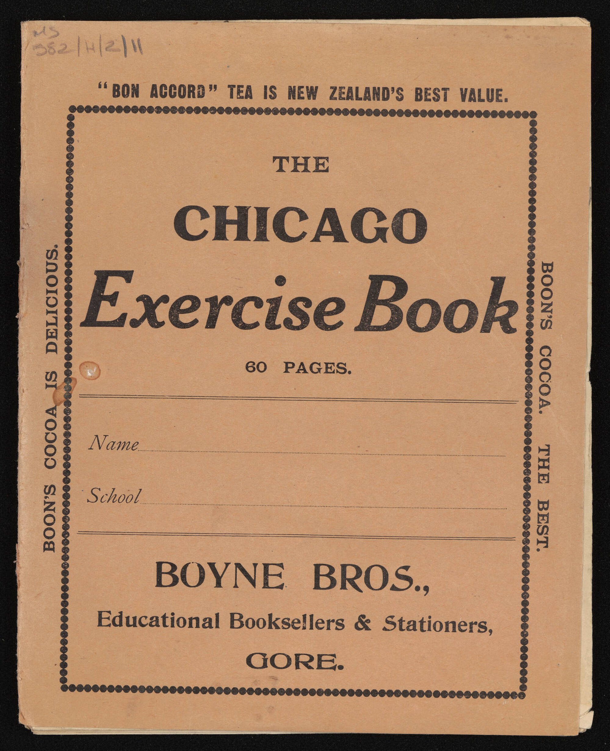 Manuscripts of 'Pioneer recollections', part 2, index