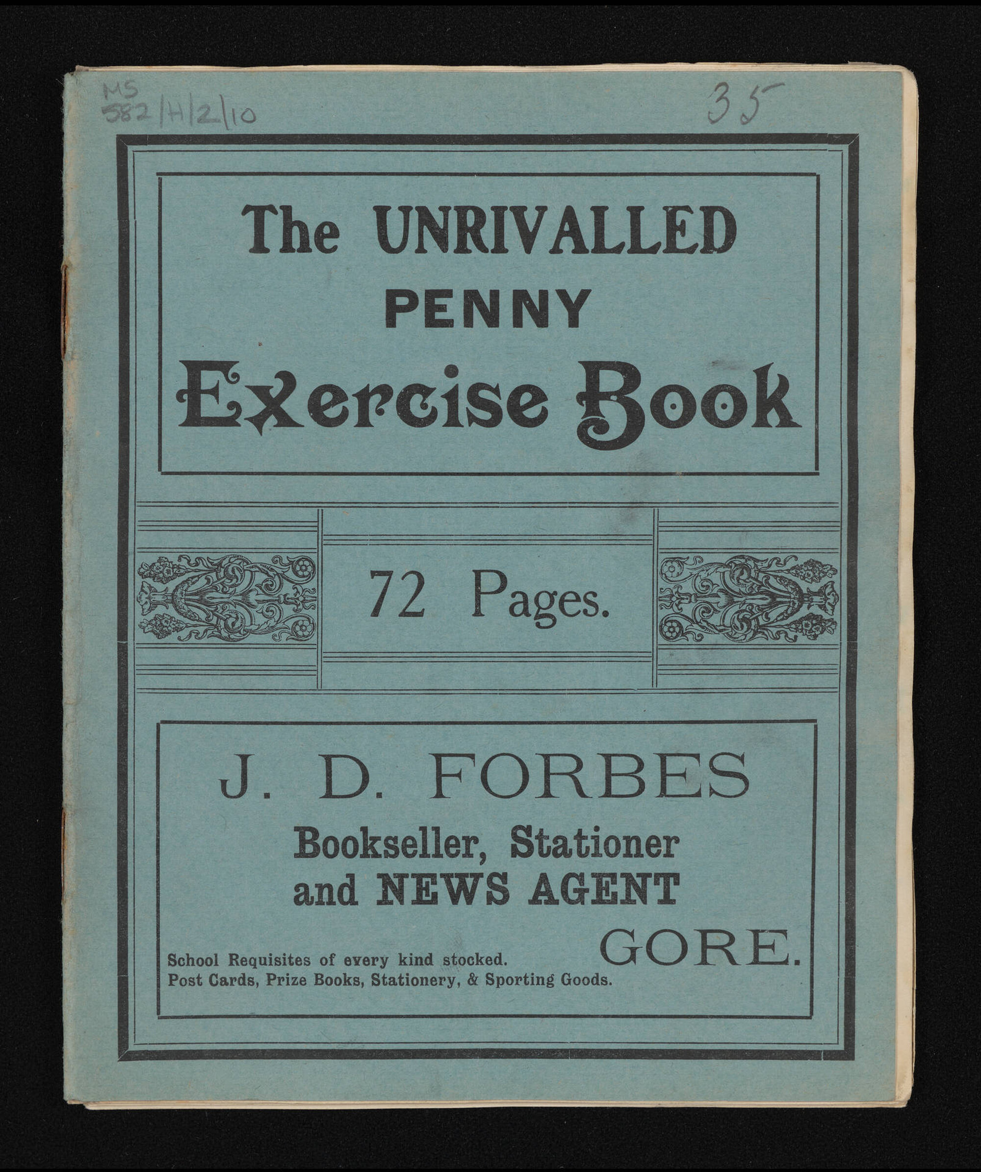 Manuscript of 'Pioneer recollections', part 2, chapter 35