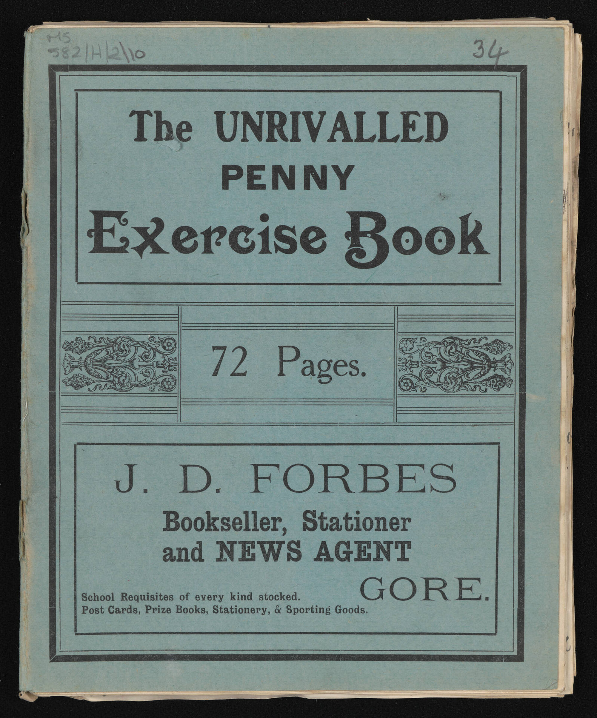 Manuscript of 'Pioneer recollections', part 2, chapter 34