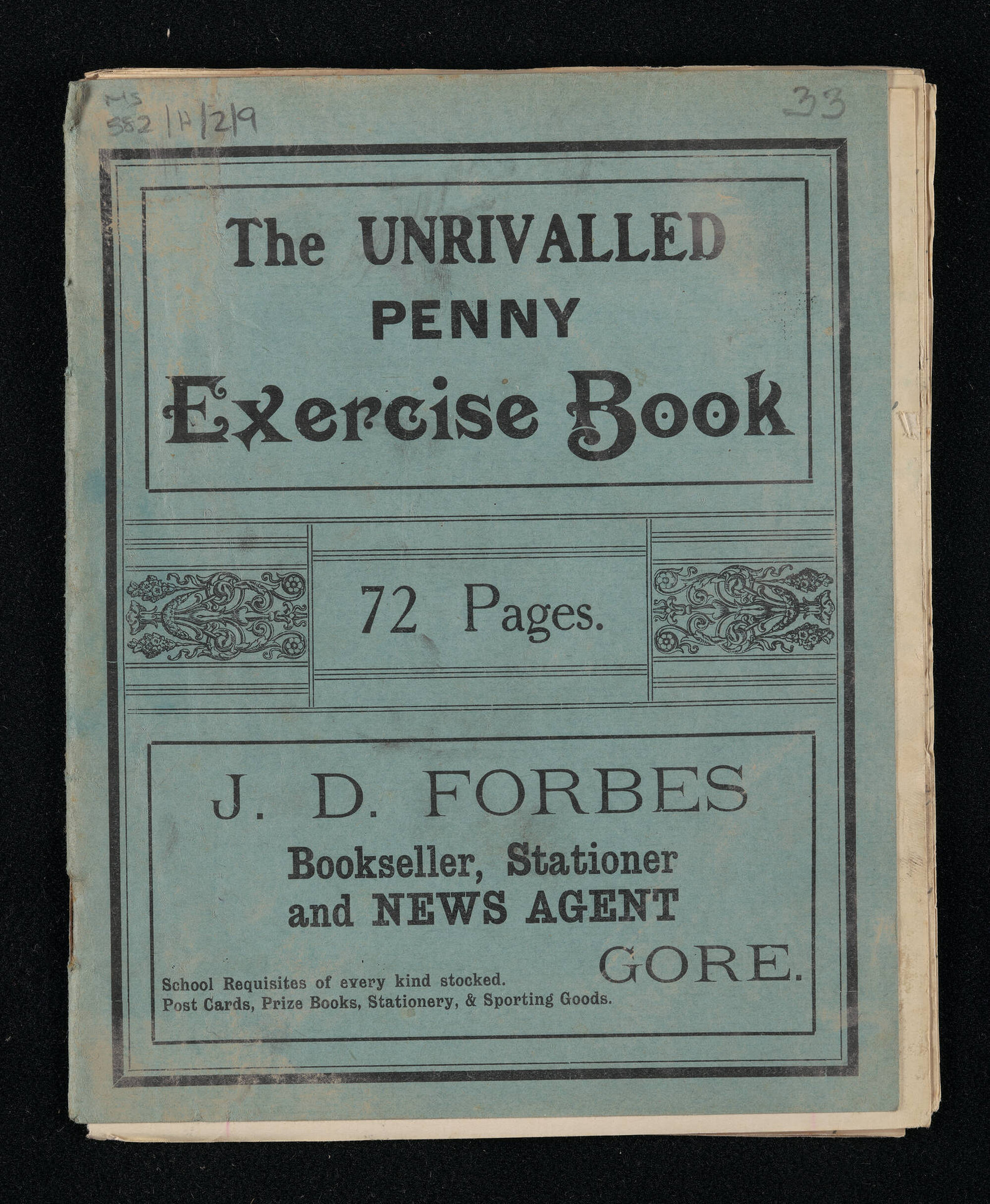 Manuscript of 'Pioneer recollections', part 2, chapter 33