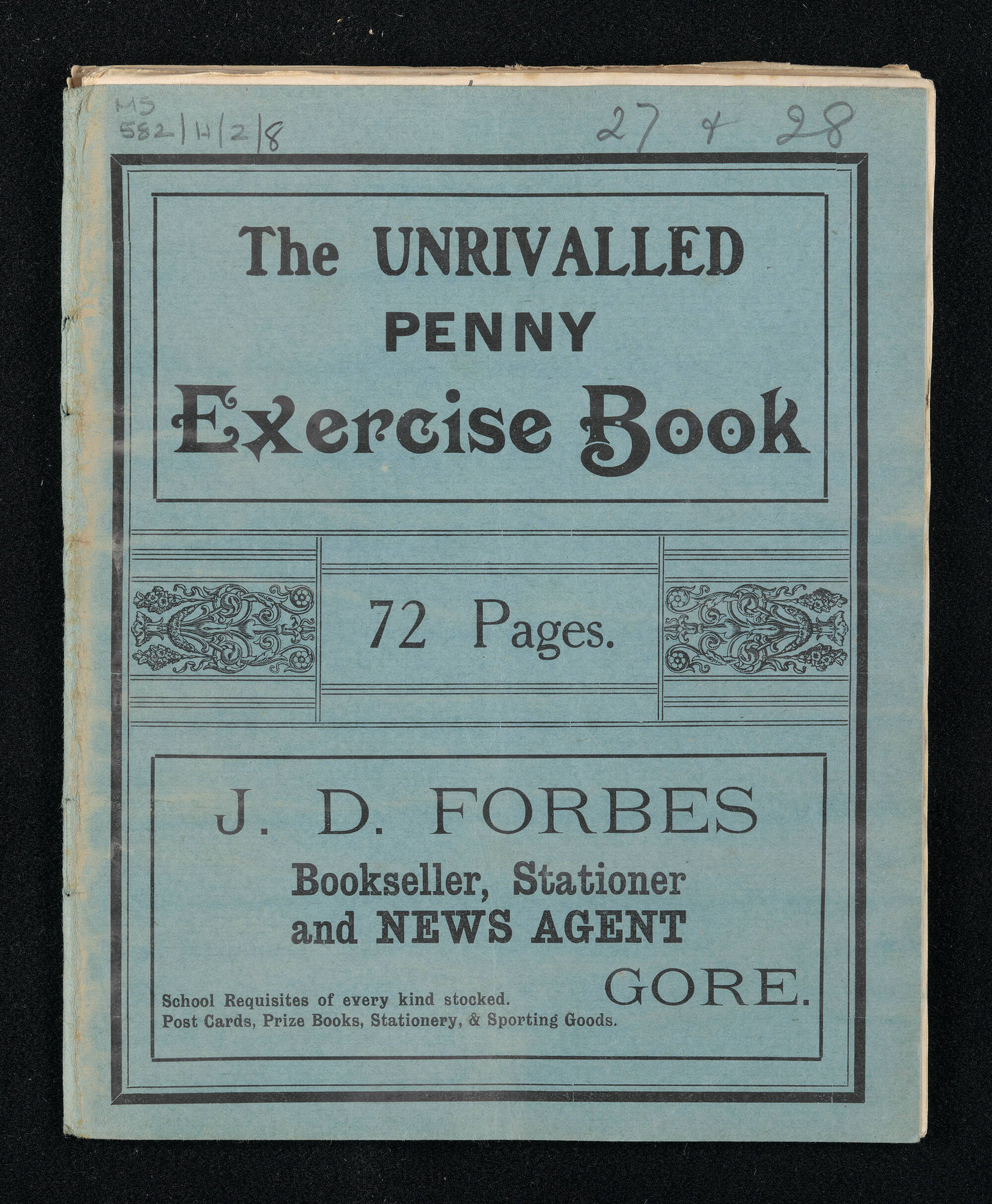 Manuscript of 'Pioneer recollections', part 2, chapters 27-28
