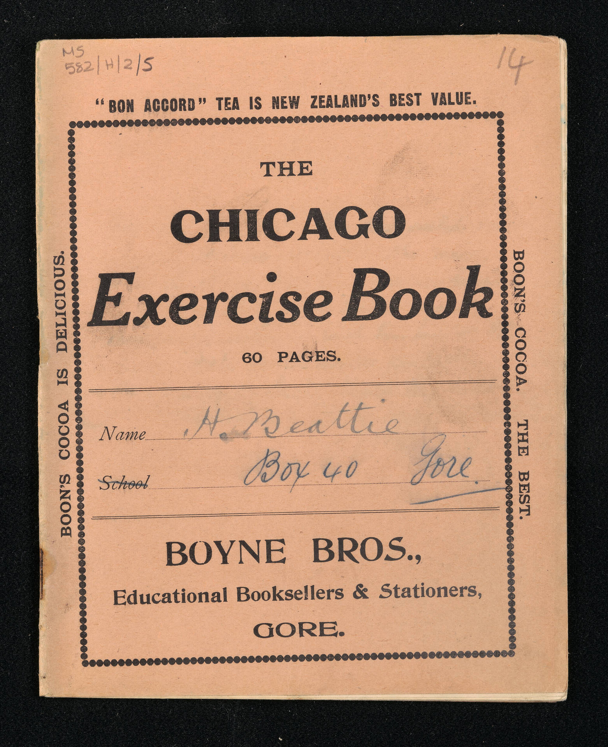 Manuscript of 'Pioneer recollections', part 2, chapter 14