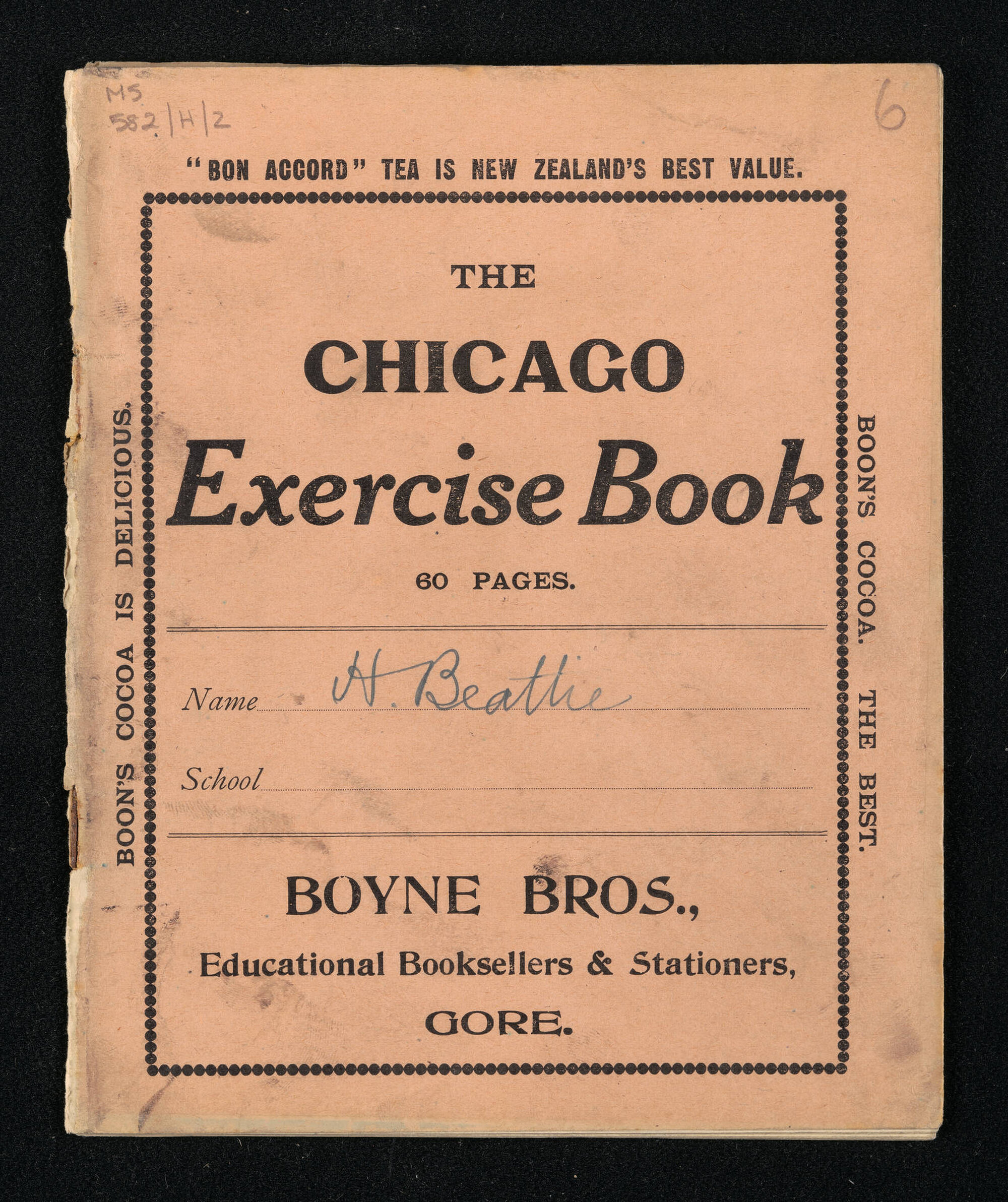 Manuscript of 'Pioneer recollections', part 2, chapter 6