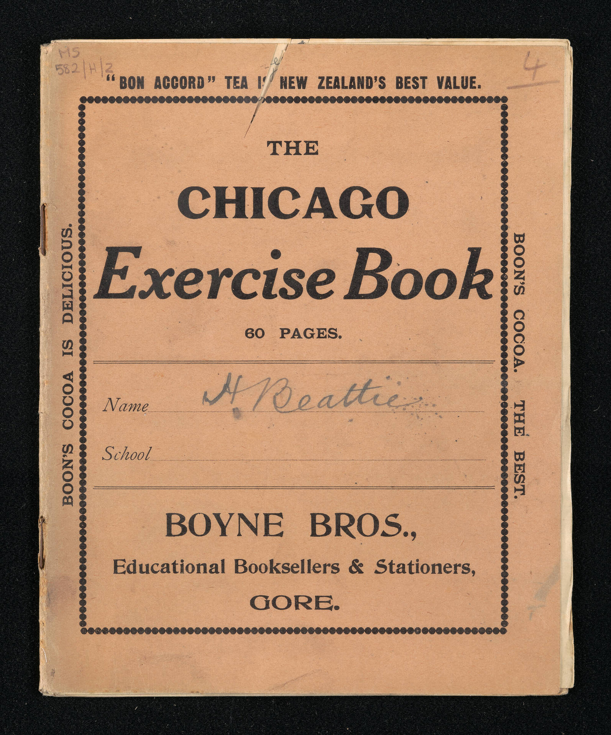 Manuscript of 'Pioneer recollections', part 2, chapter 4