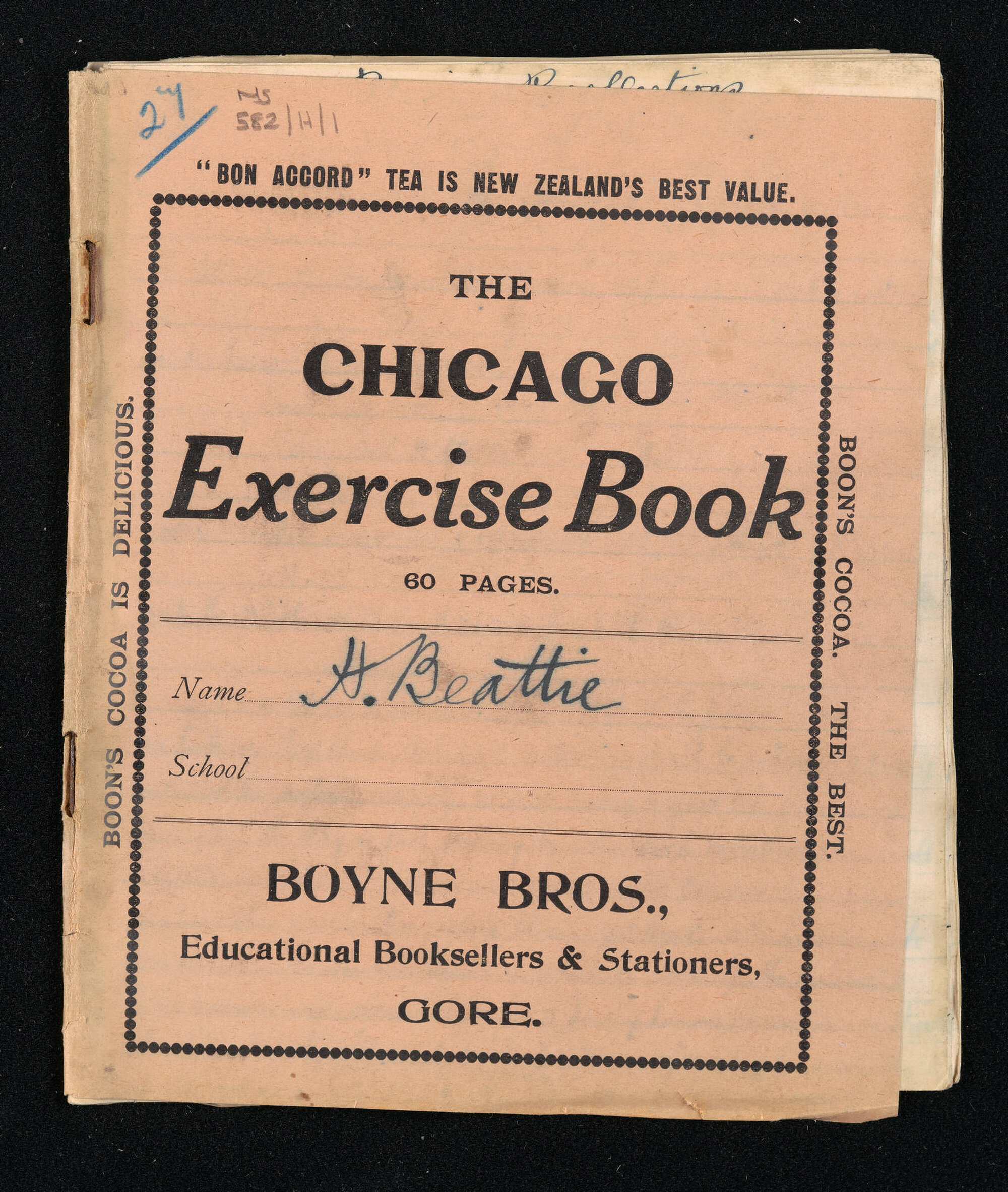 Manuscript of 'Pioneer recollections', part 1, chapter 27