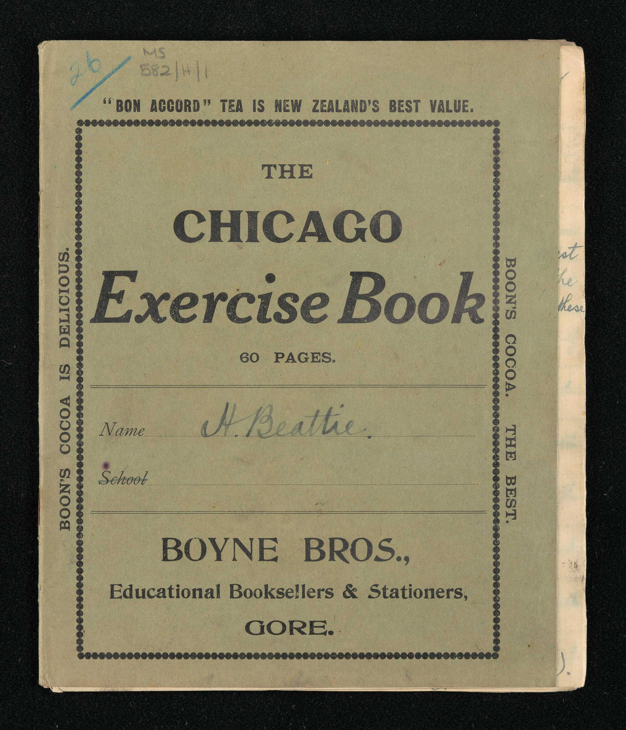Manuscript of 'Pioneer recollections', part 1, chapter 26