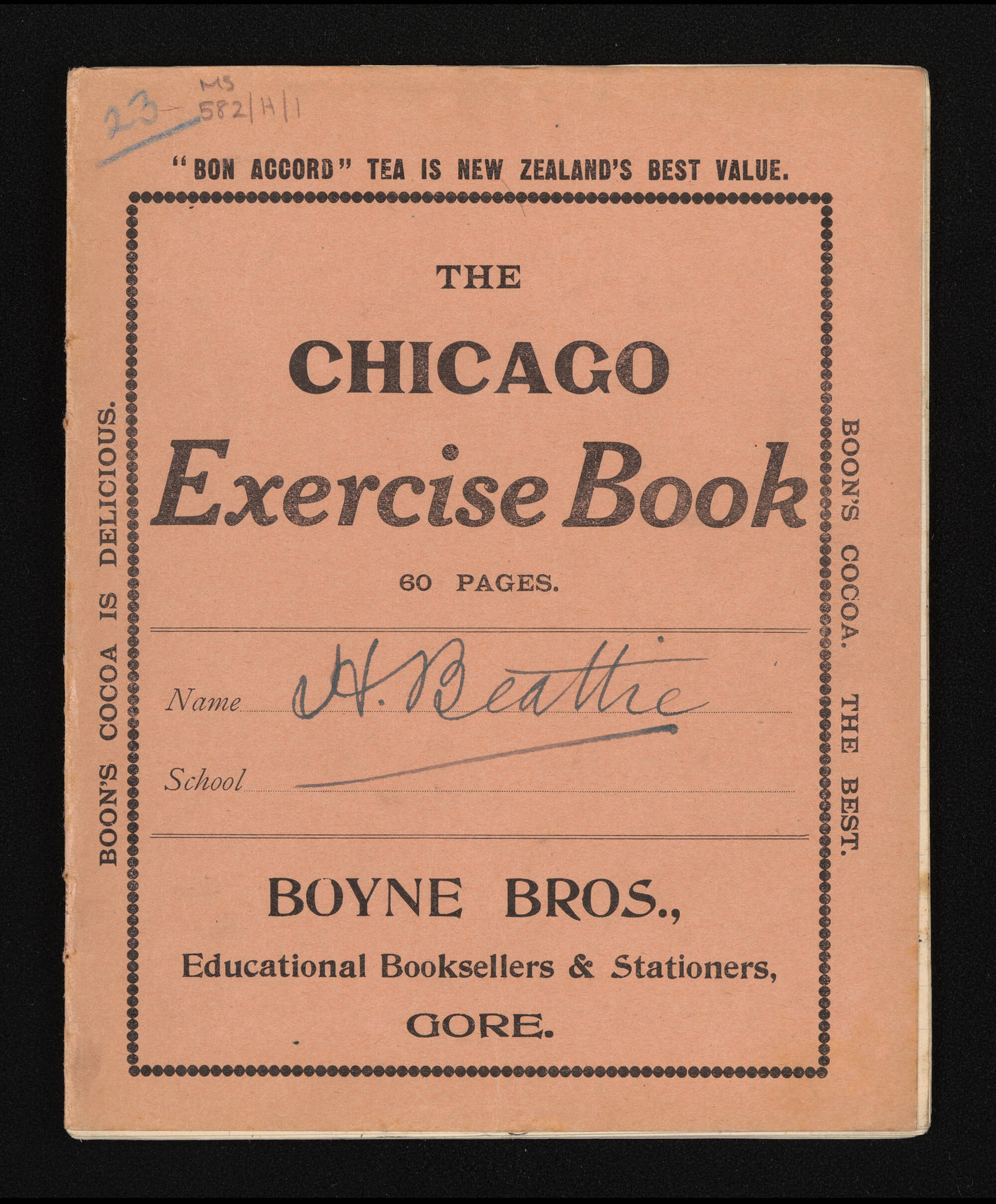 Manuscript of 'Pioneer recollections', part 1, chapter 23