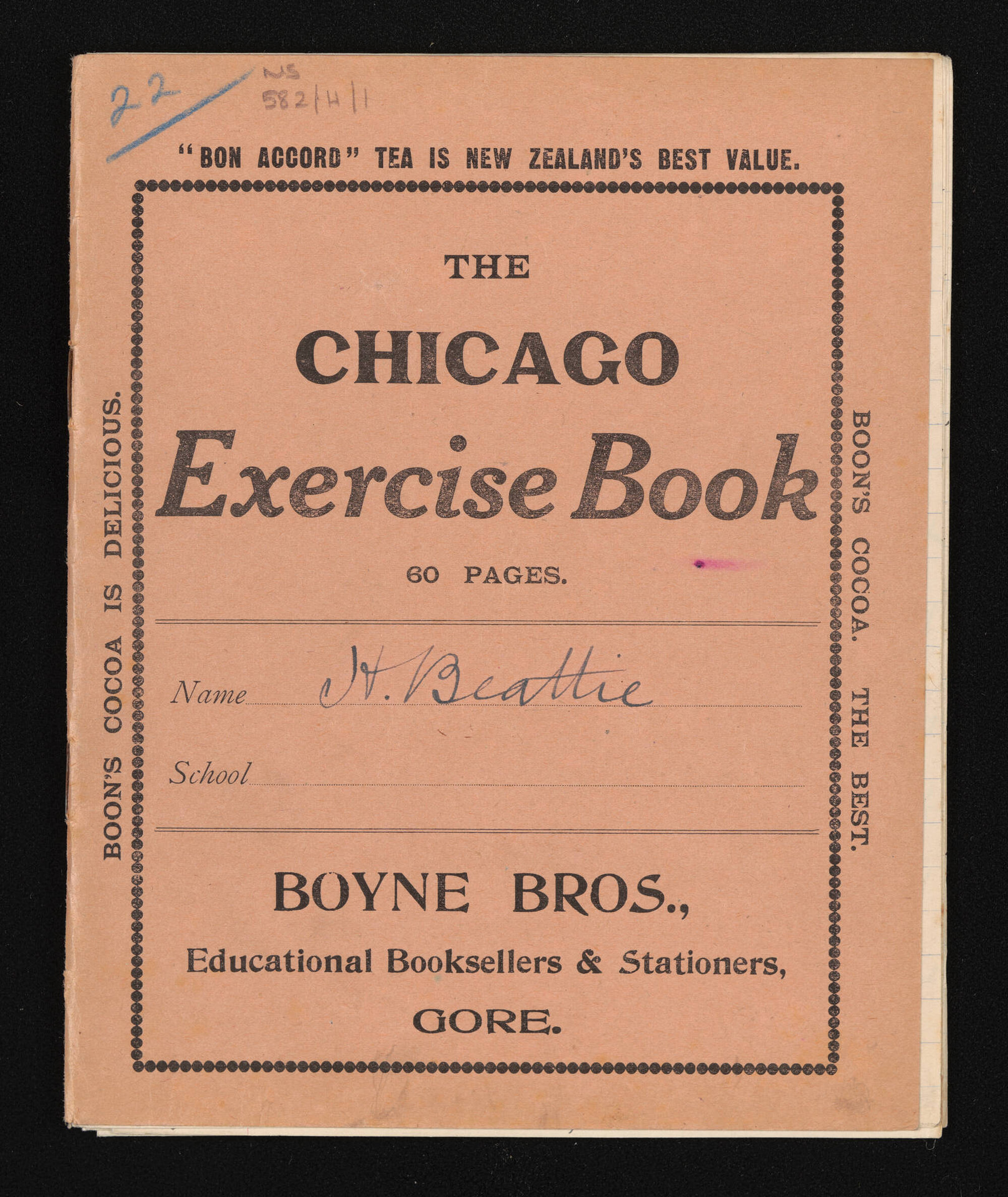 Manuscript of 'Pioneer recollections', part 1, chapter 22