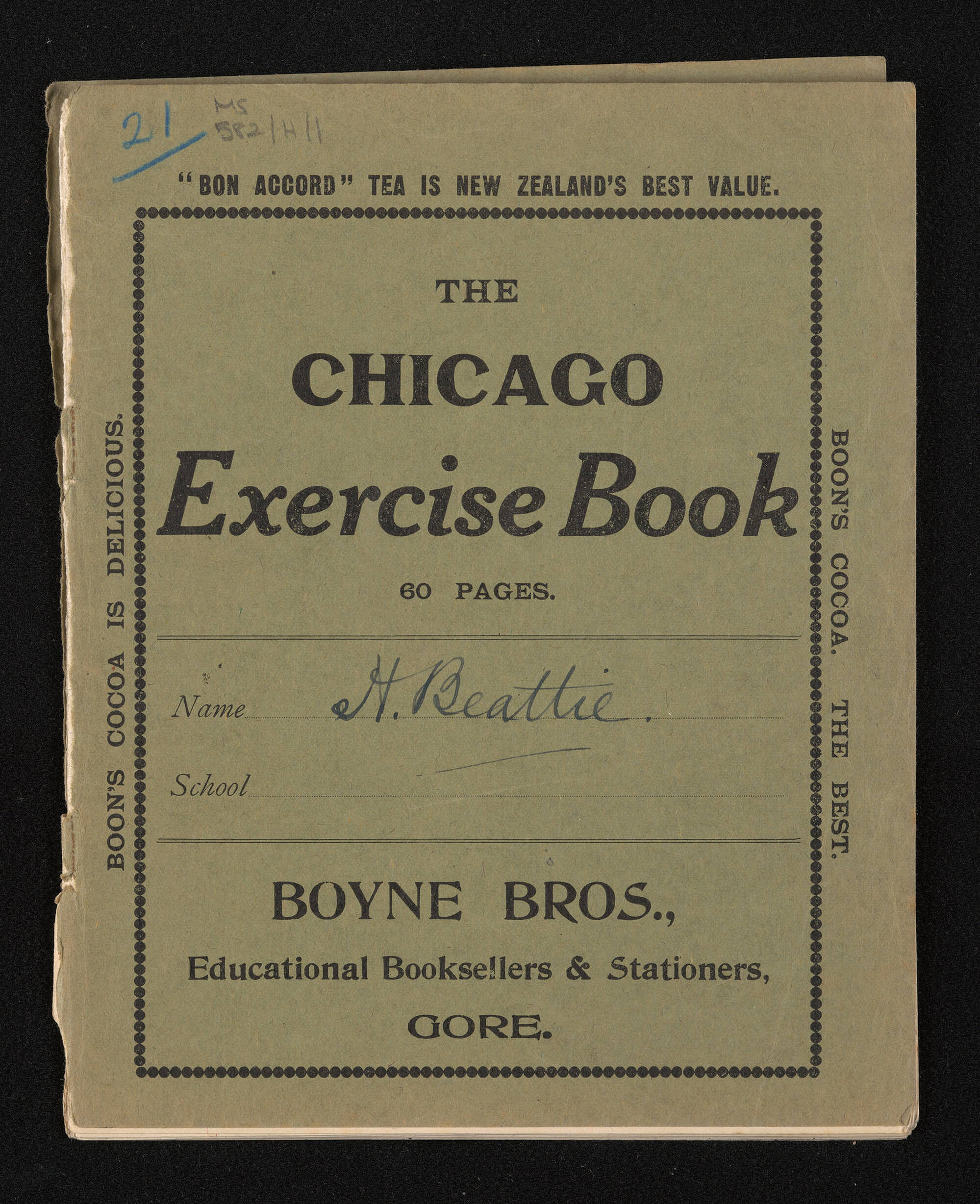 Manuscript of 'Pioneer recollections', part 1, chapter 21