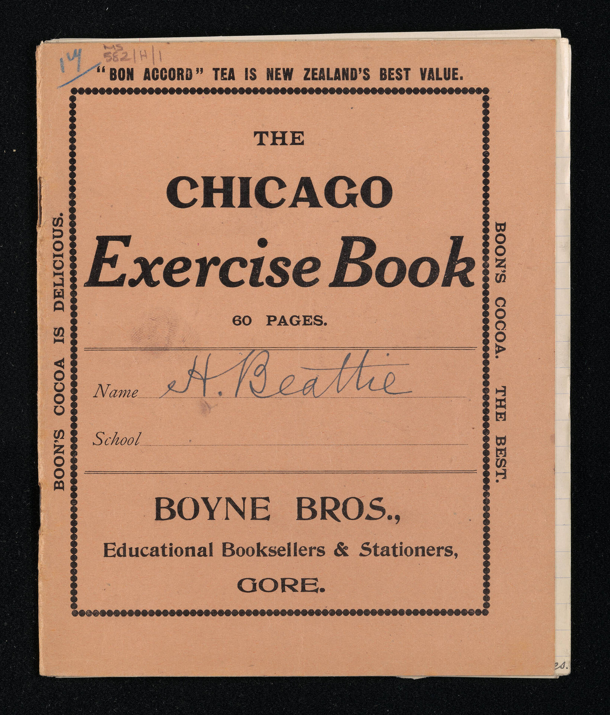 Manuscript of 'Pioneer recollections', part 1, chapter 17