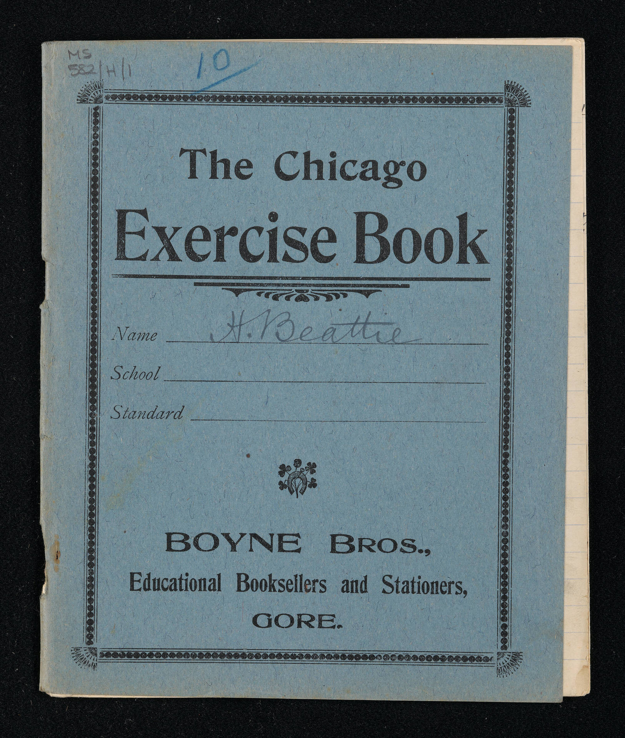 Manuscript of 'Pioneer recollections', part 1, chapter 10