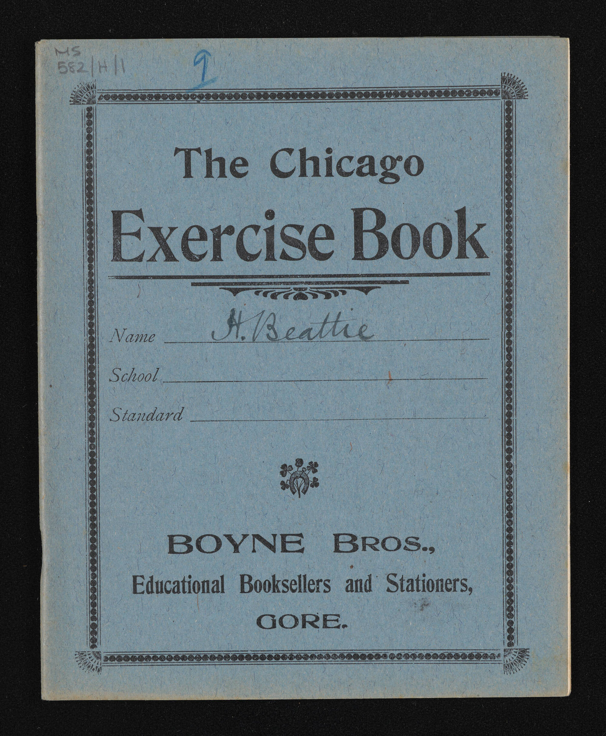 Manuscript of 'Pioneer recollections', part 1, chapter 9