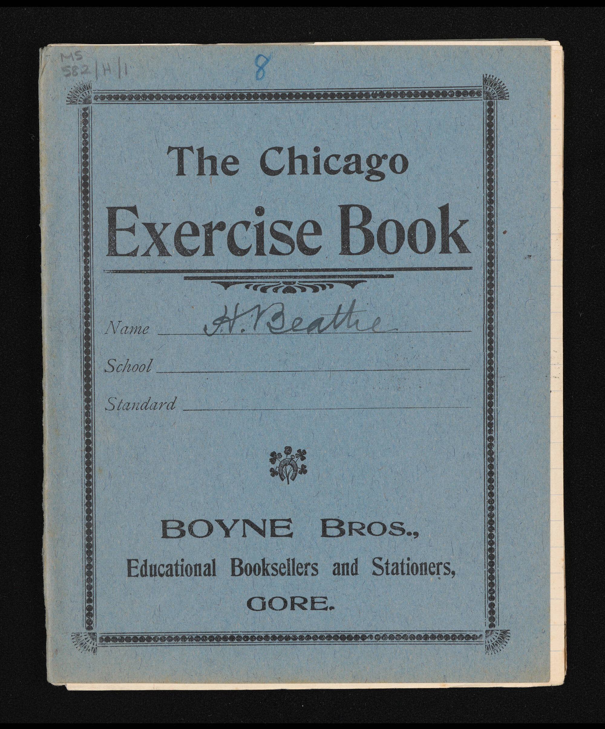 Manuscript of 'Pioneer recollections', part 1, chapter 8