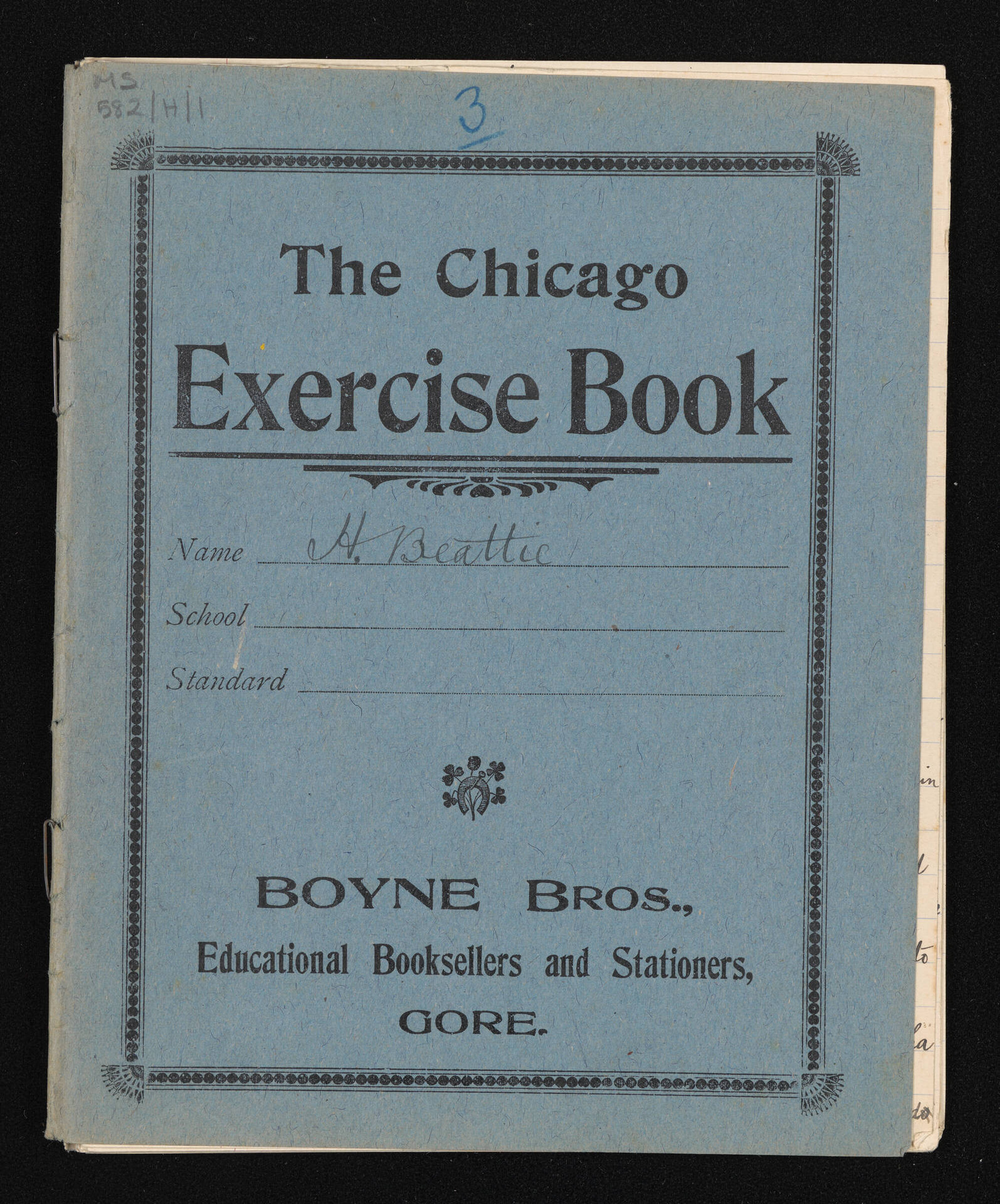 Manuscript of 'Pioneer recollections', part 1, chapter 3