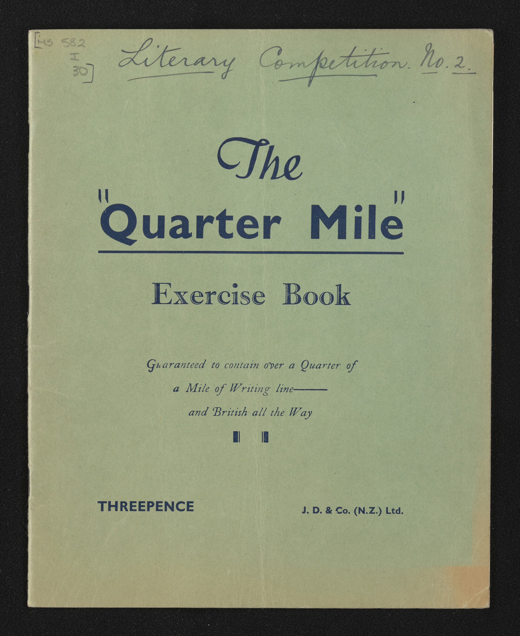 Manuscript entitled, 'He kissed them all but one; A New Zealand story of fifty  years ago', by Tuku-ihu