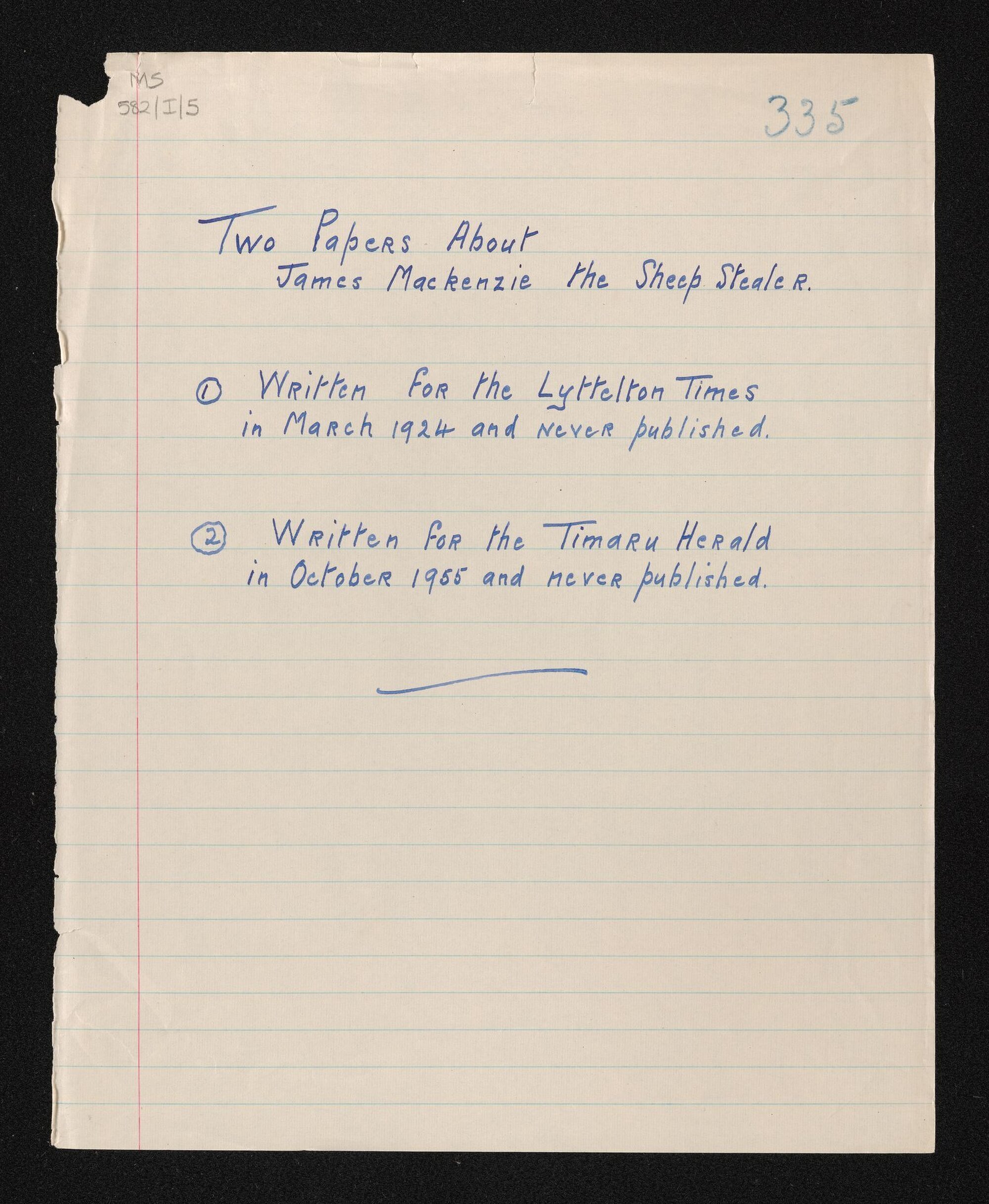 List of folder contents