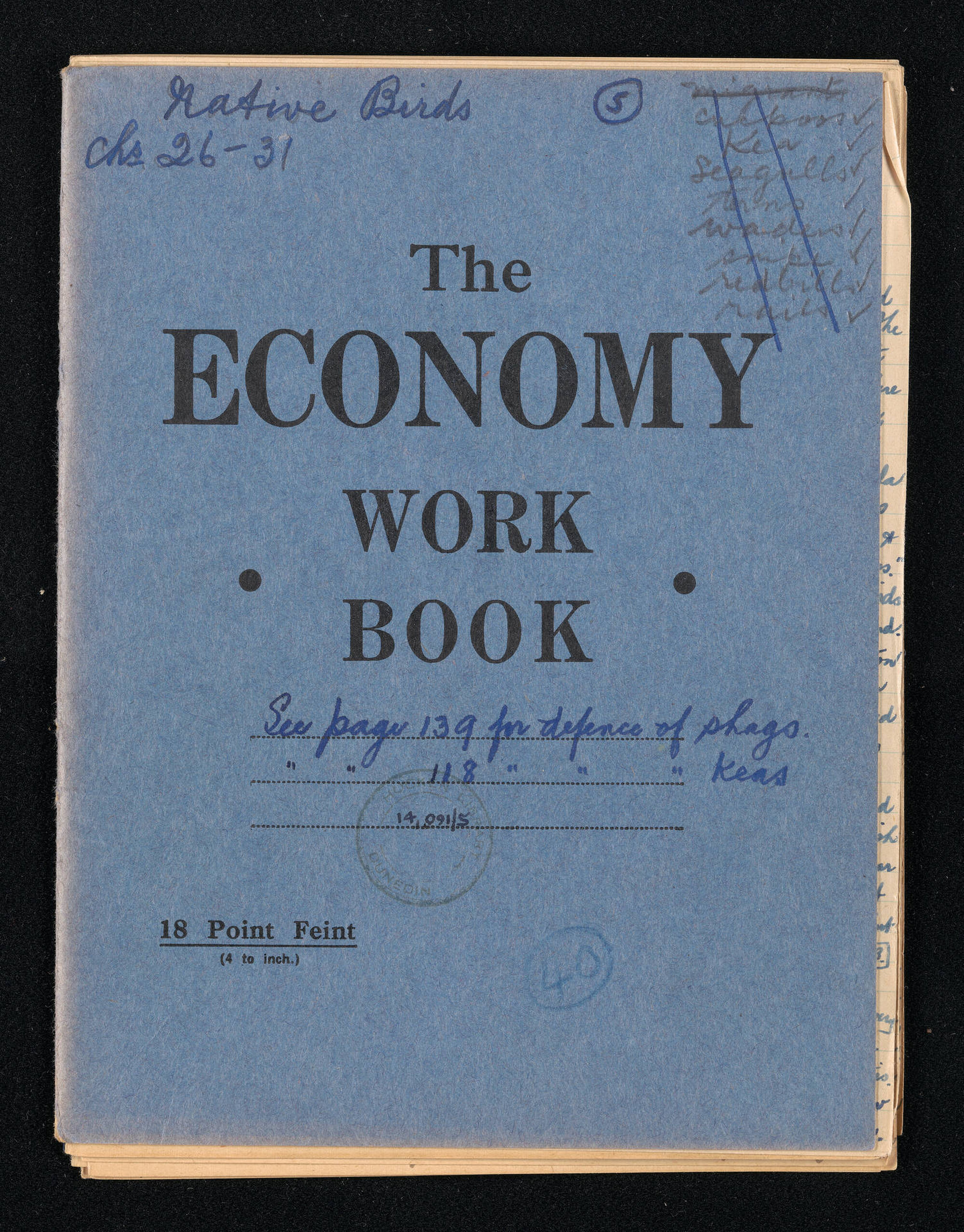 Manuscript entitled 'Native birds', chapters 26-31