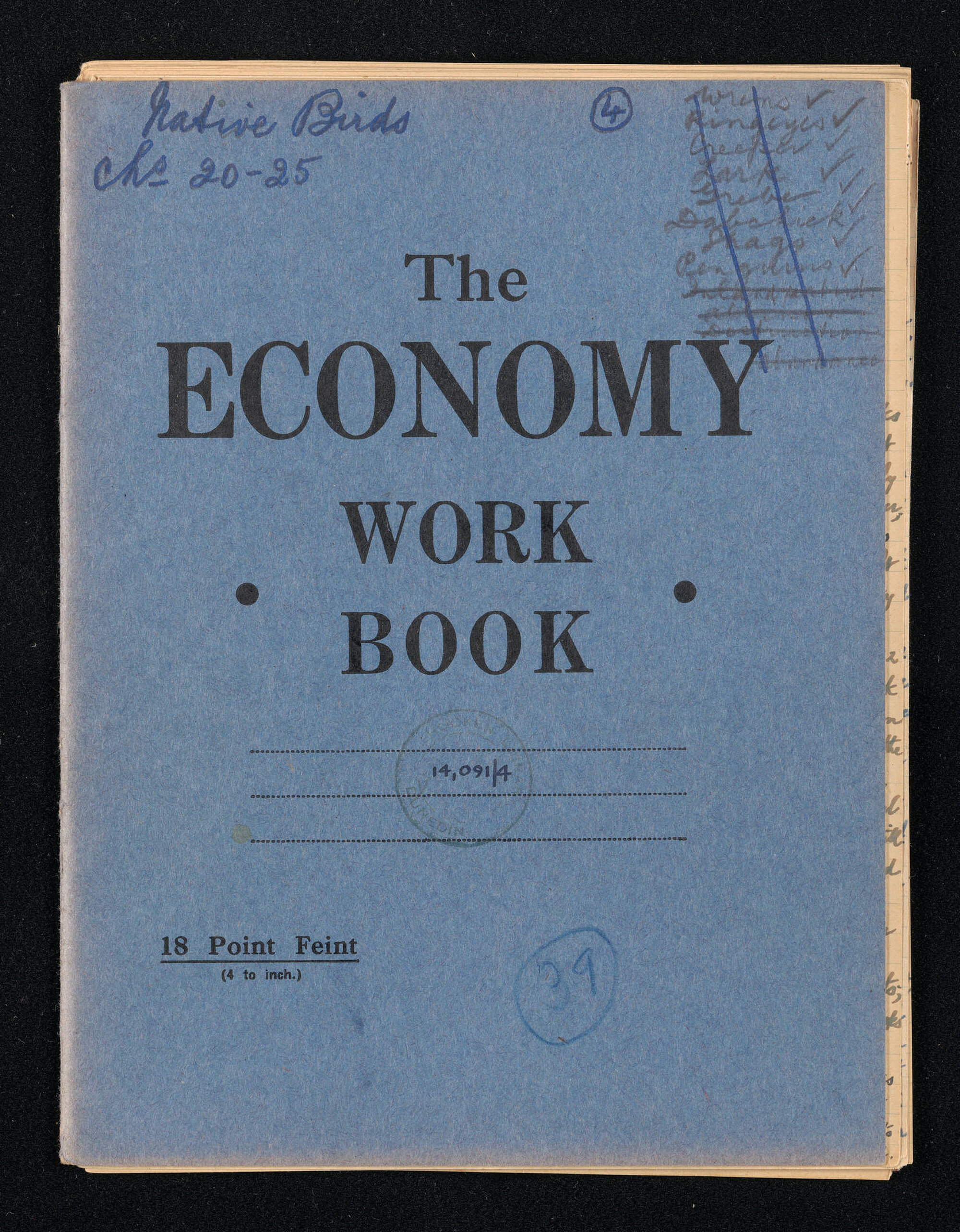 Manuscript entitled 'Native birds', chapters 20-25