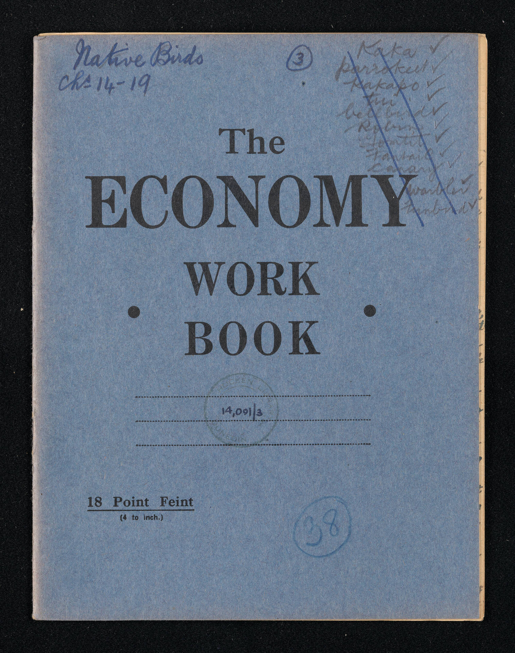 Manuscript entitled 'Native birds', chapters 14-19