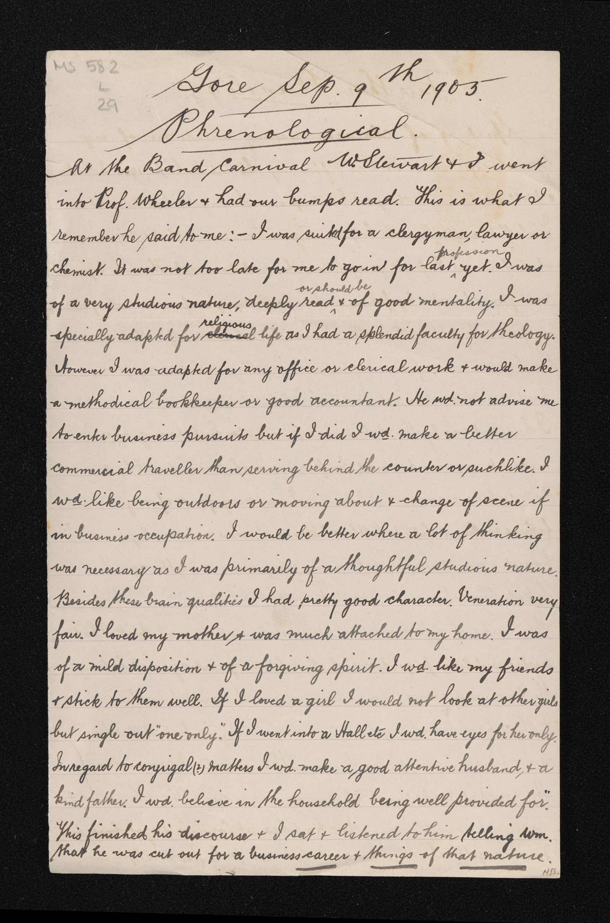 A report on phrenology